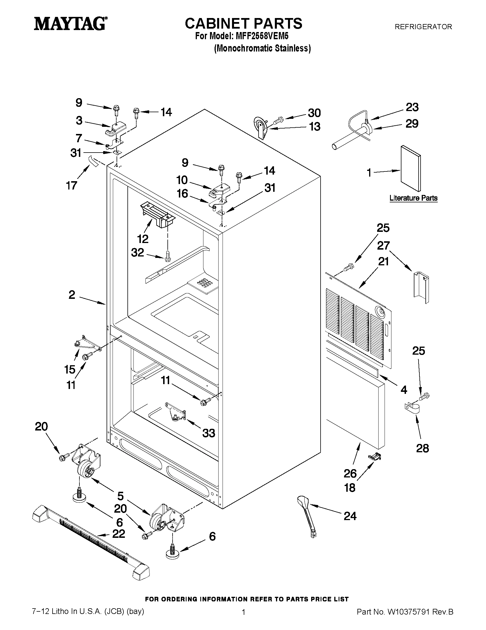 01 - CABINET PARTS