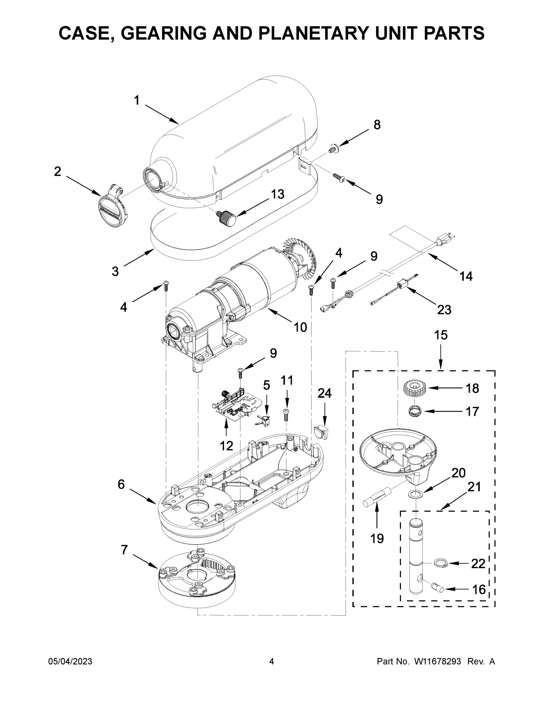 03 - CASE, GEARING AND PLANETARY UNIT PARTS