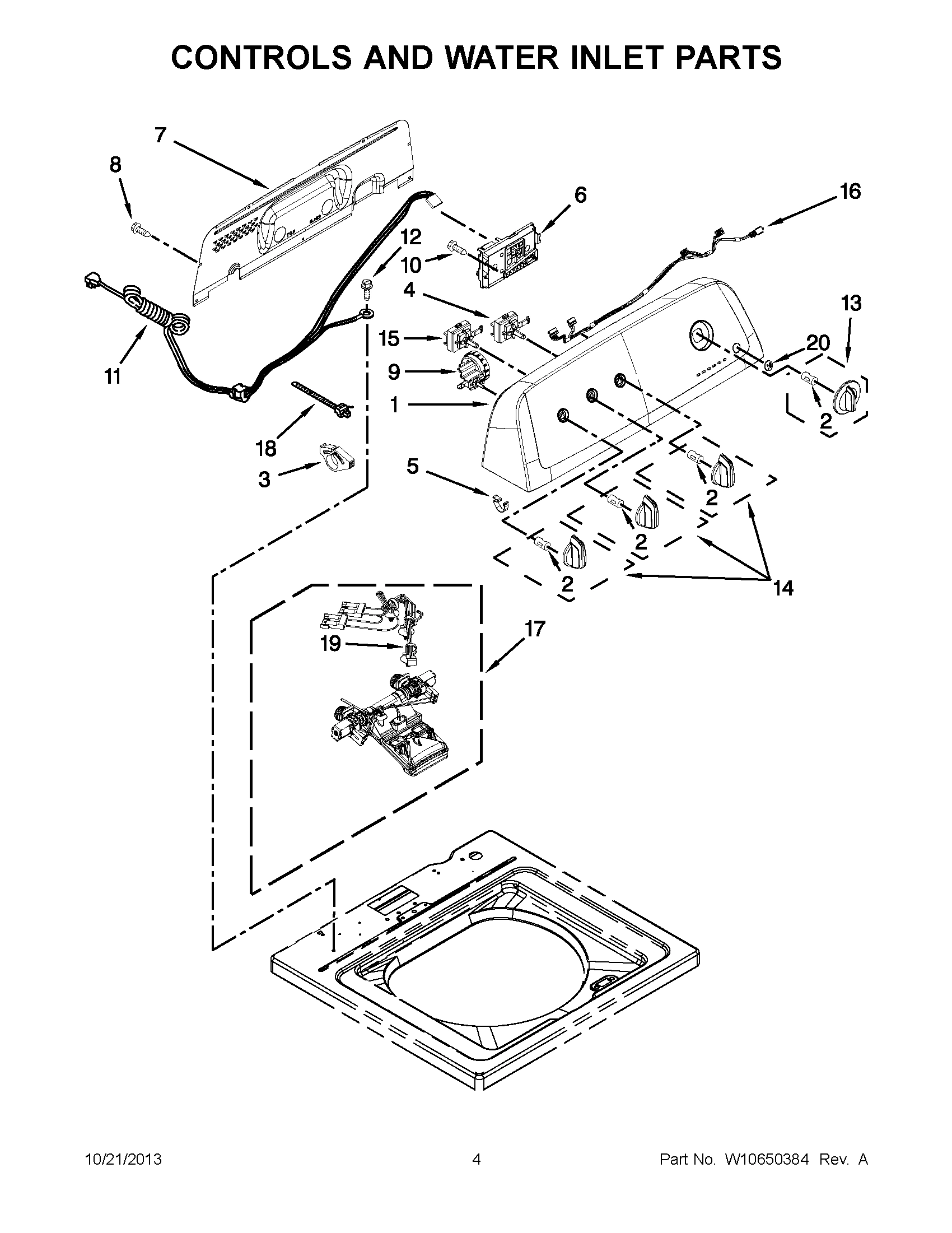 03 - CONTROLS AND WATER INLET PARTS