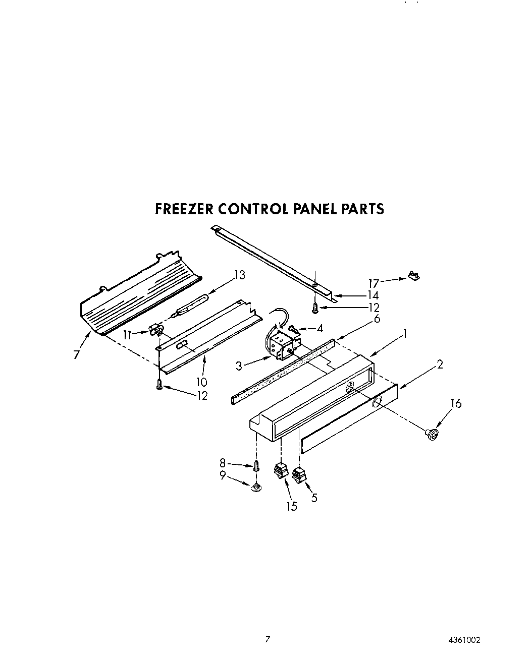 05 - FREEZER CONTROL PANEL