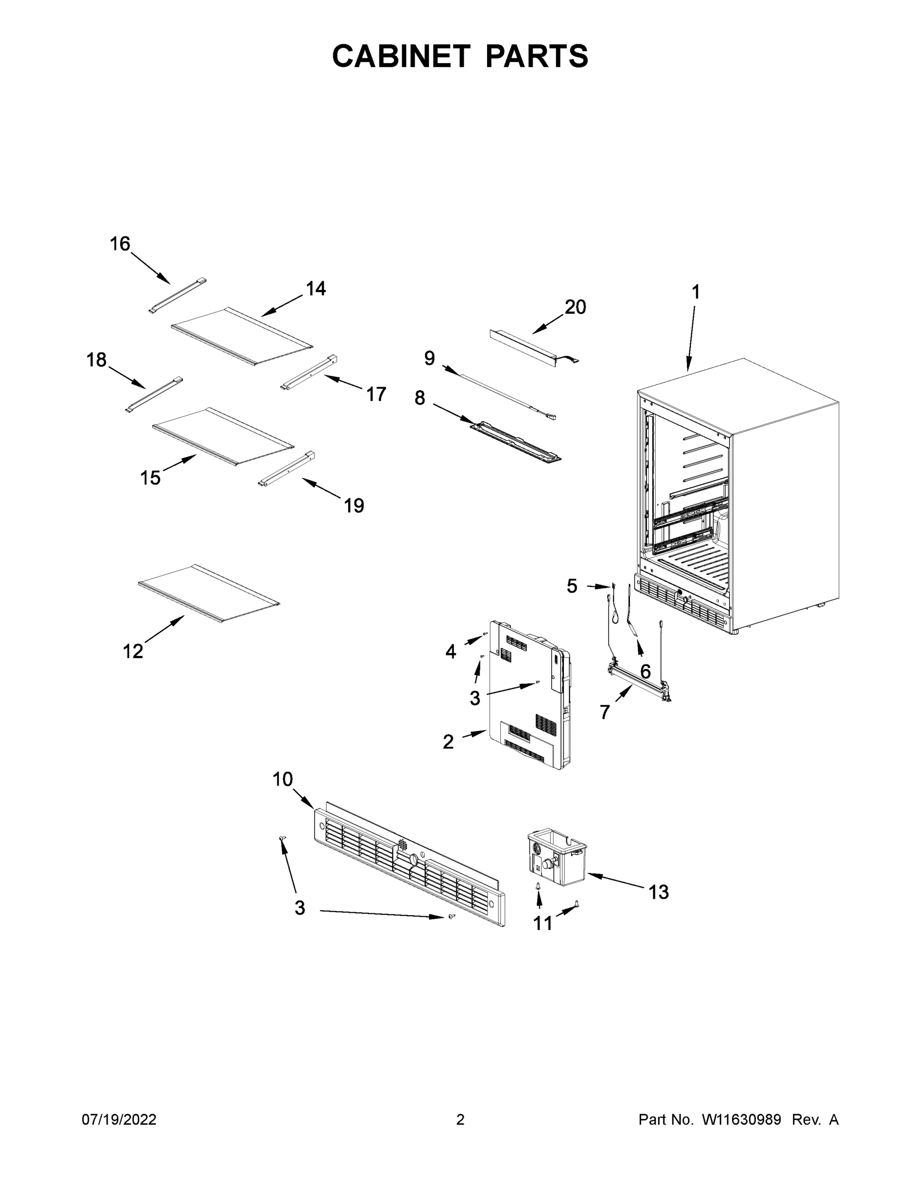 02 - CABINET PARTS