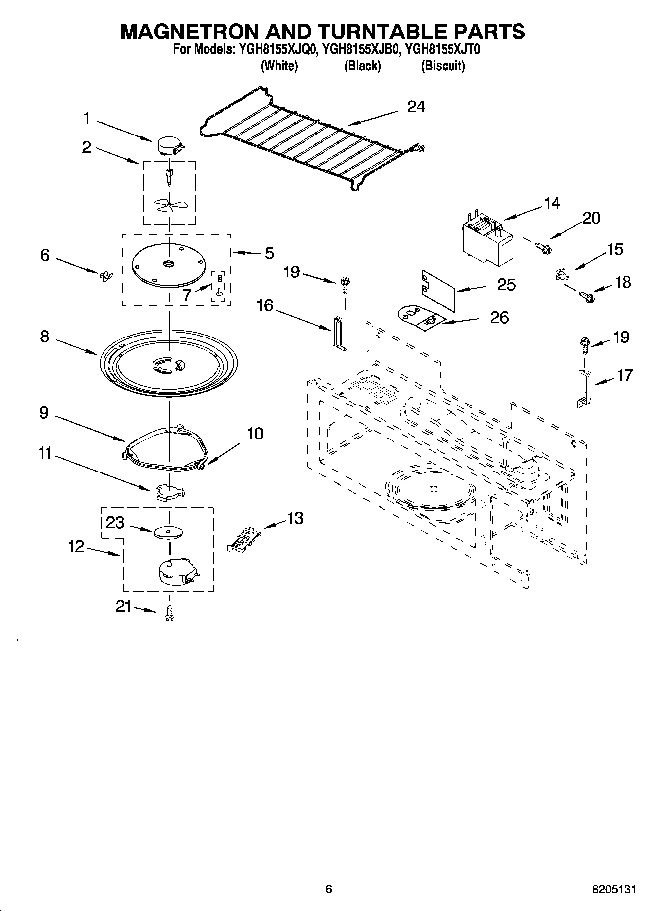 05 - MAGNETRON AND TURNTABLE PARTS
