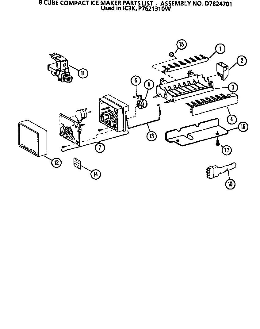 01 - 8 CUBE COMPACT ICE MAKER