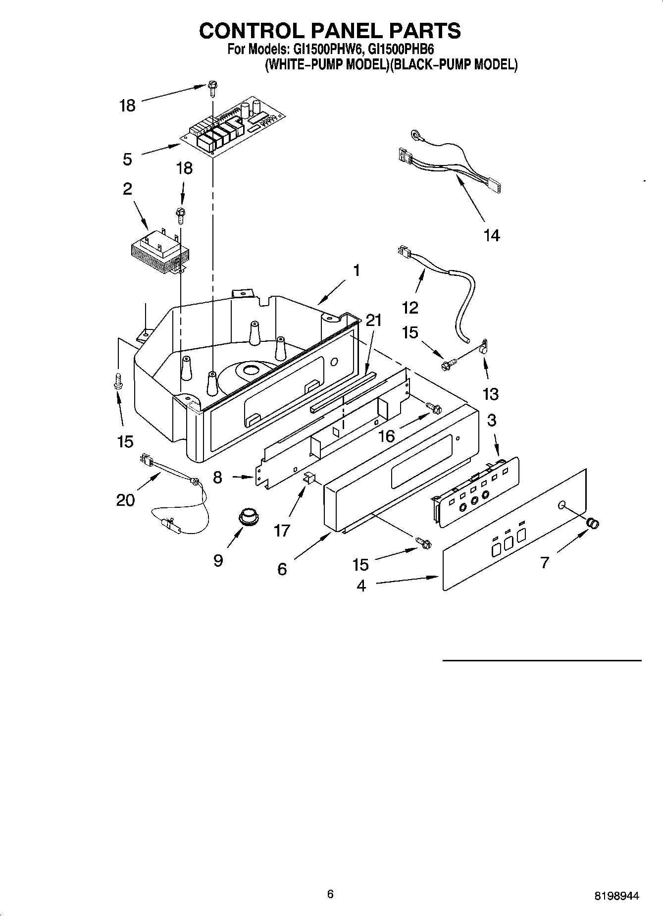 04 - CONTROL PANEL PARTS