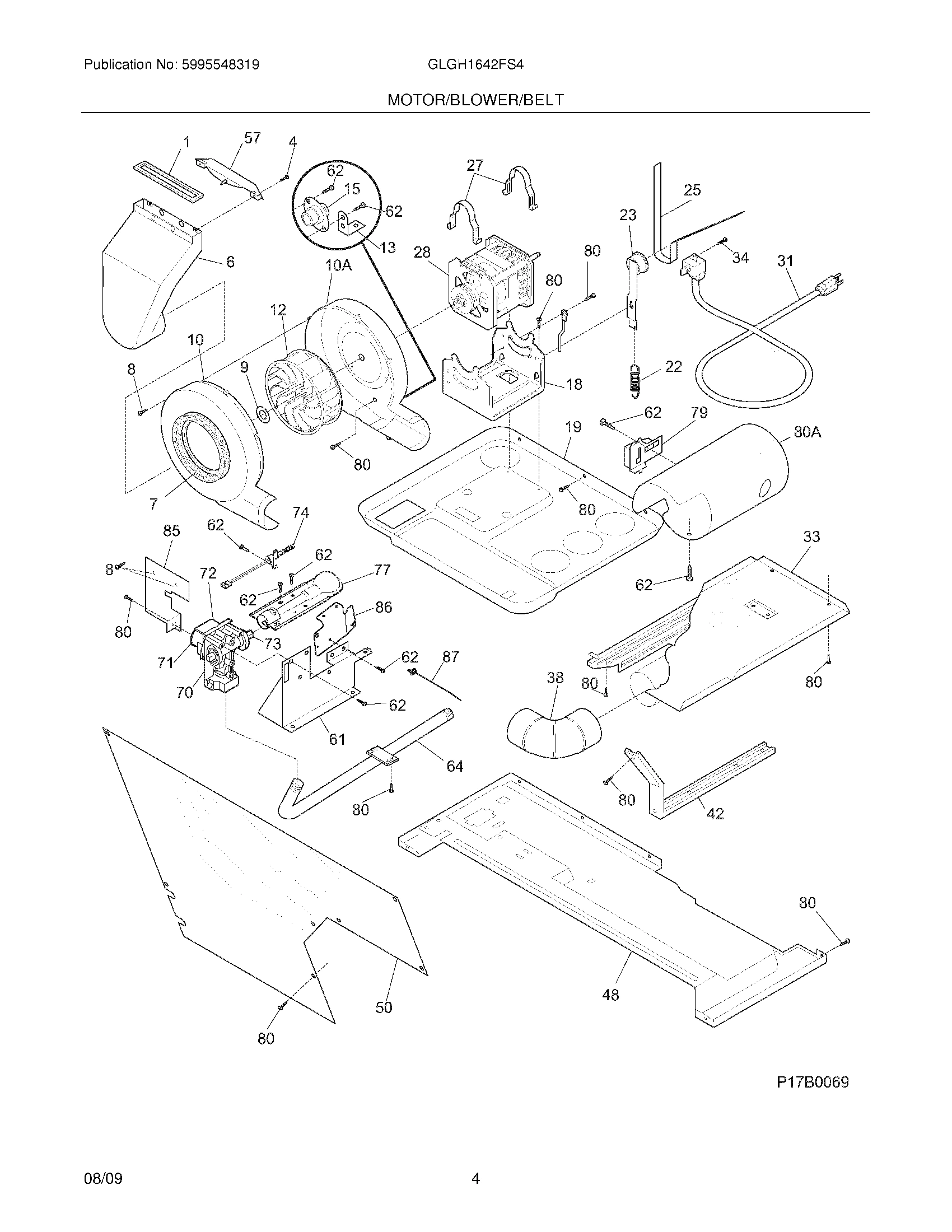 05 - MOTOR/BLOWER/BELT