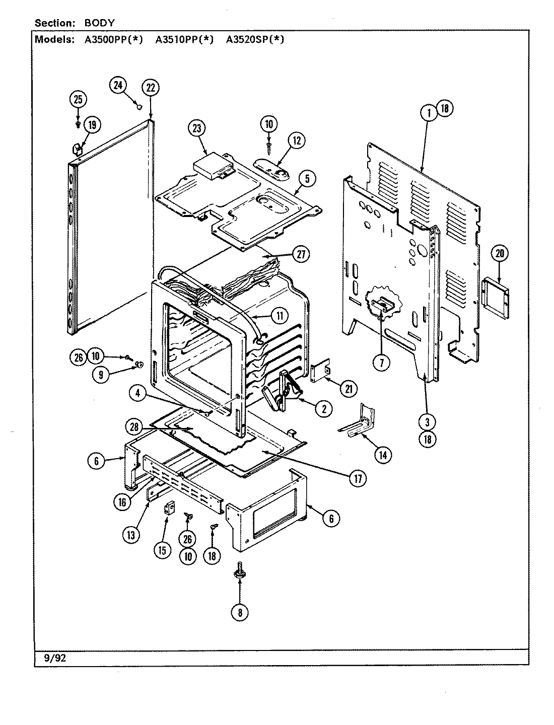 04 - TOP ASSY/FRONT PANEL (A3500)