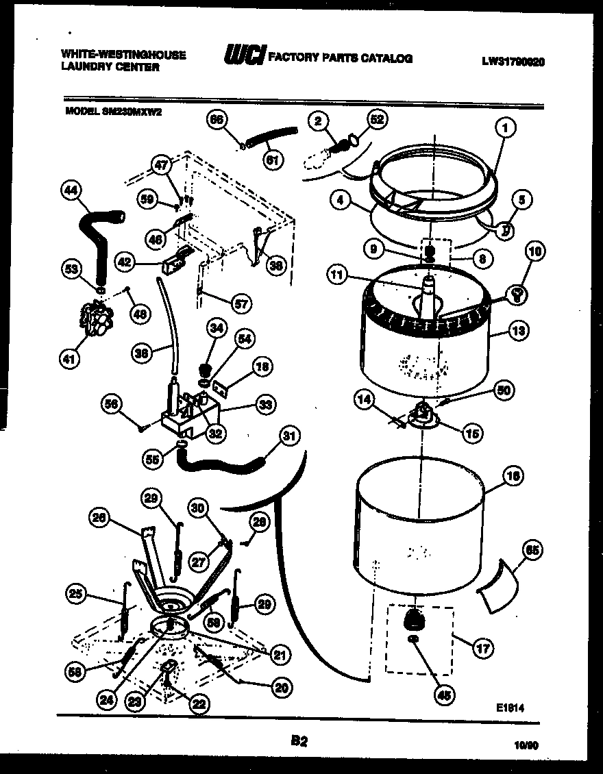 05 - TUBS, WATER VALVE AND LID SWITCH