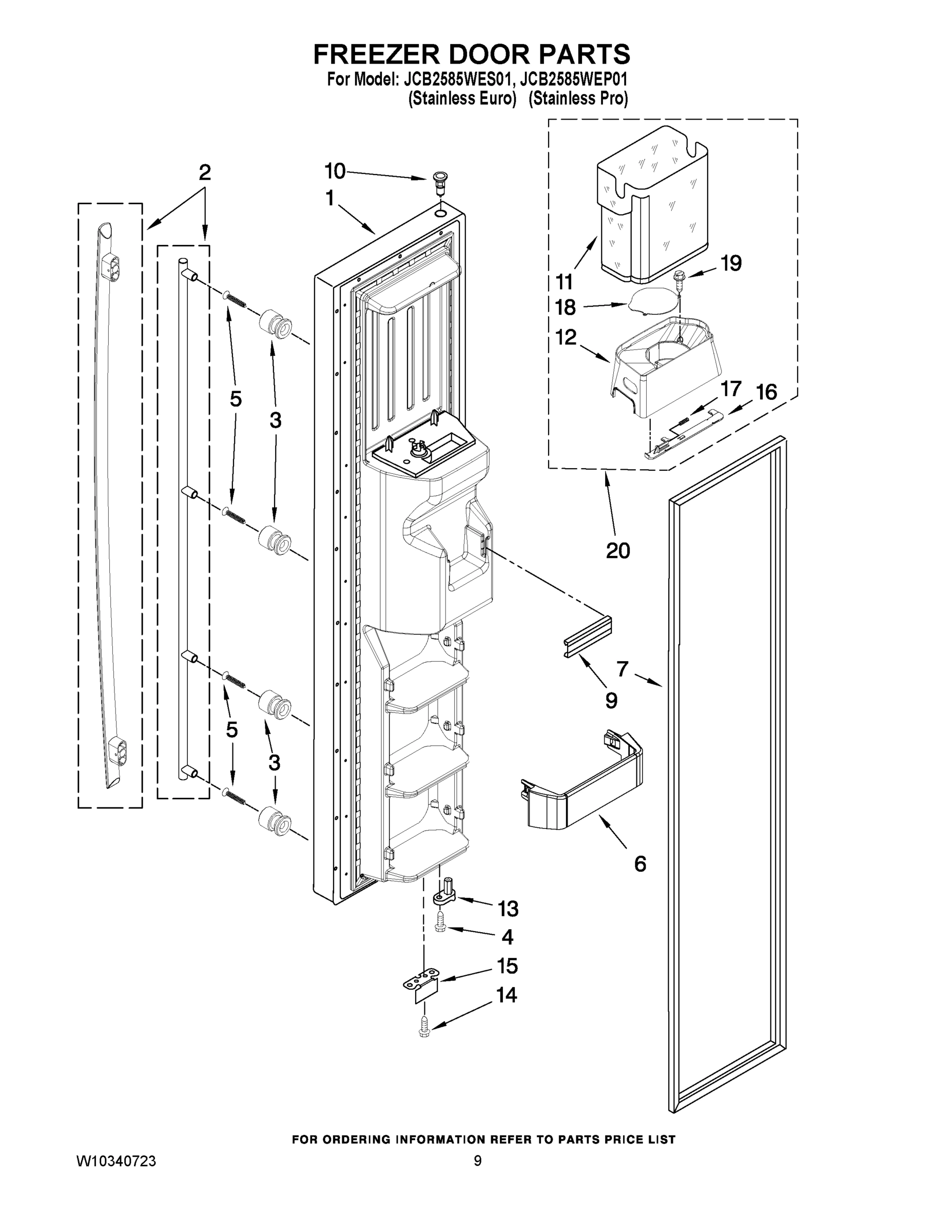 06 - FREEZER DOOR PARTS