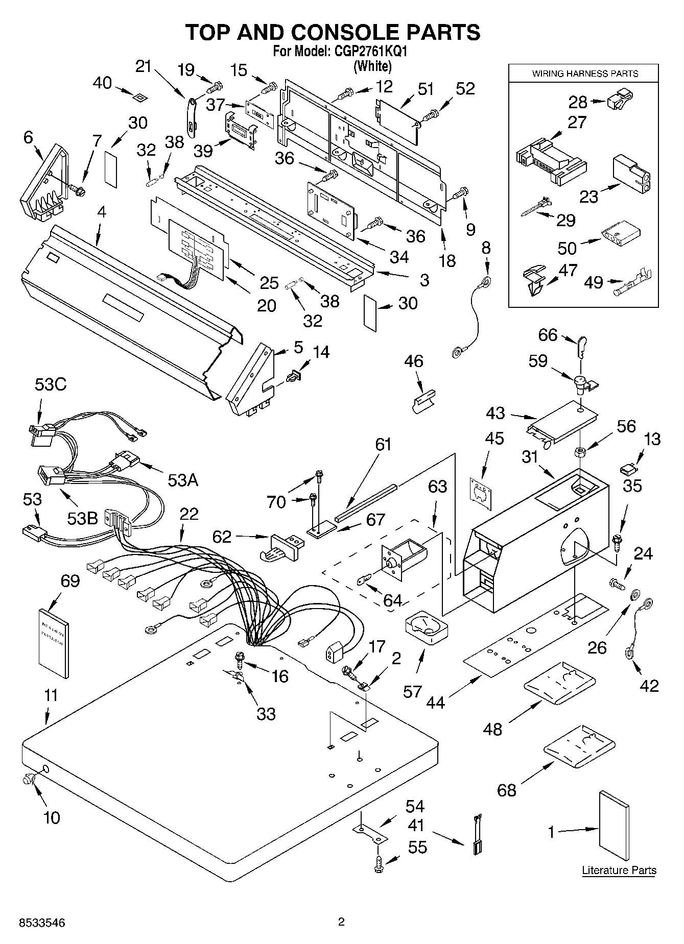 01 - TOP AND CONSOLE PARTS