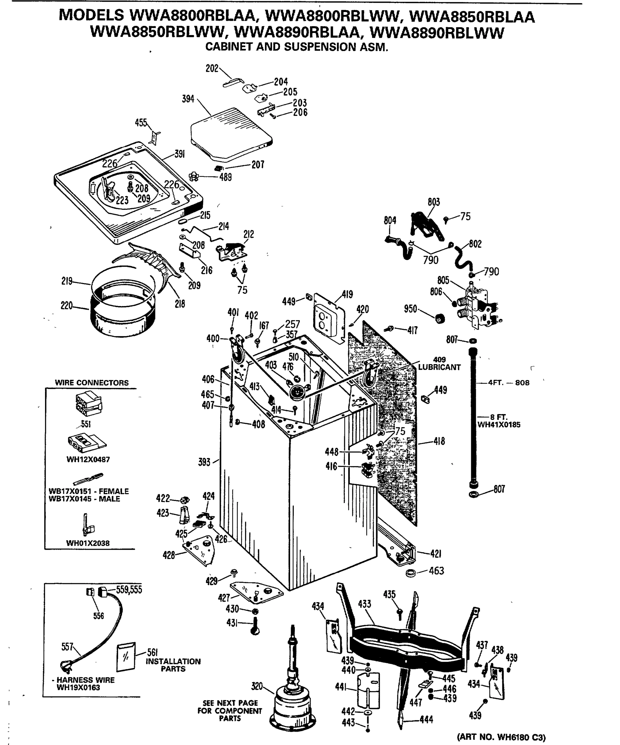 CABINET AND SUSPENSION ASM.
