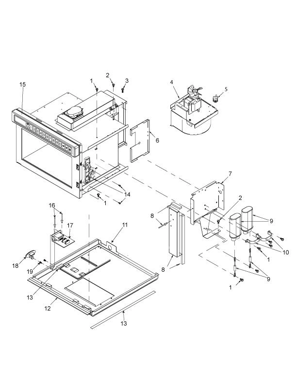 BLOWER, CAPACITOR, DIODE, INTERLOCK