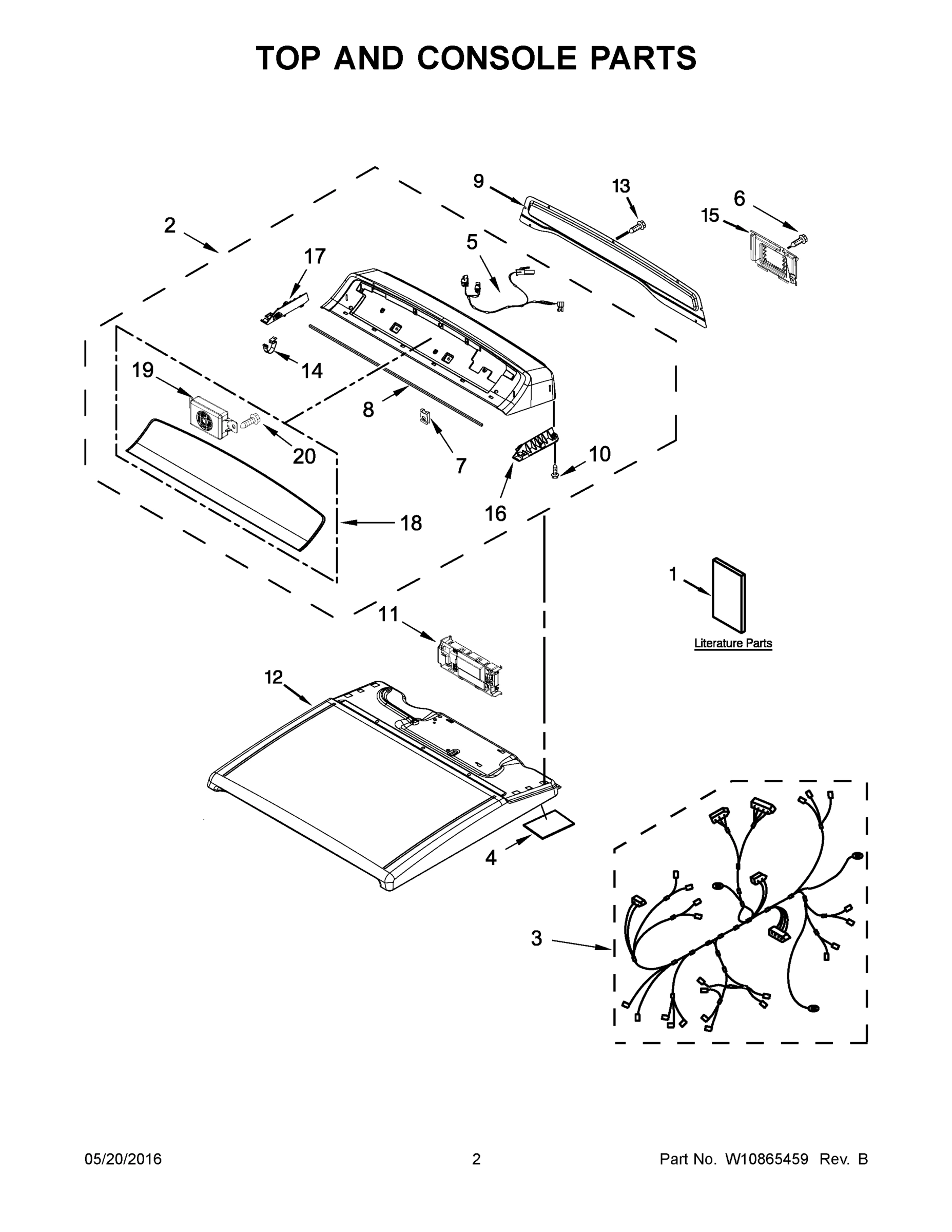 02 - TOP AND CONSOLE PARTS