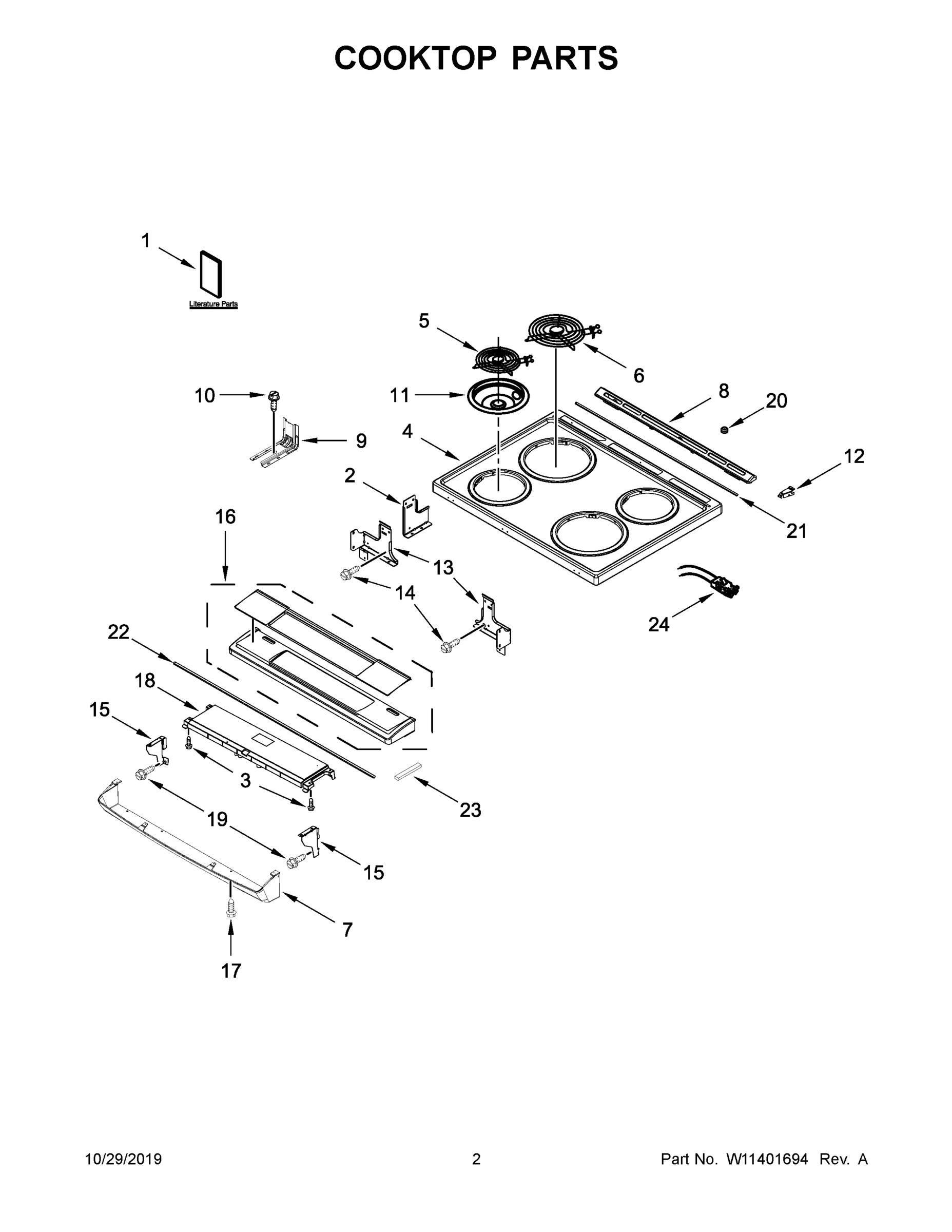 02 - COOKTOP PARTS