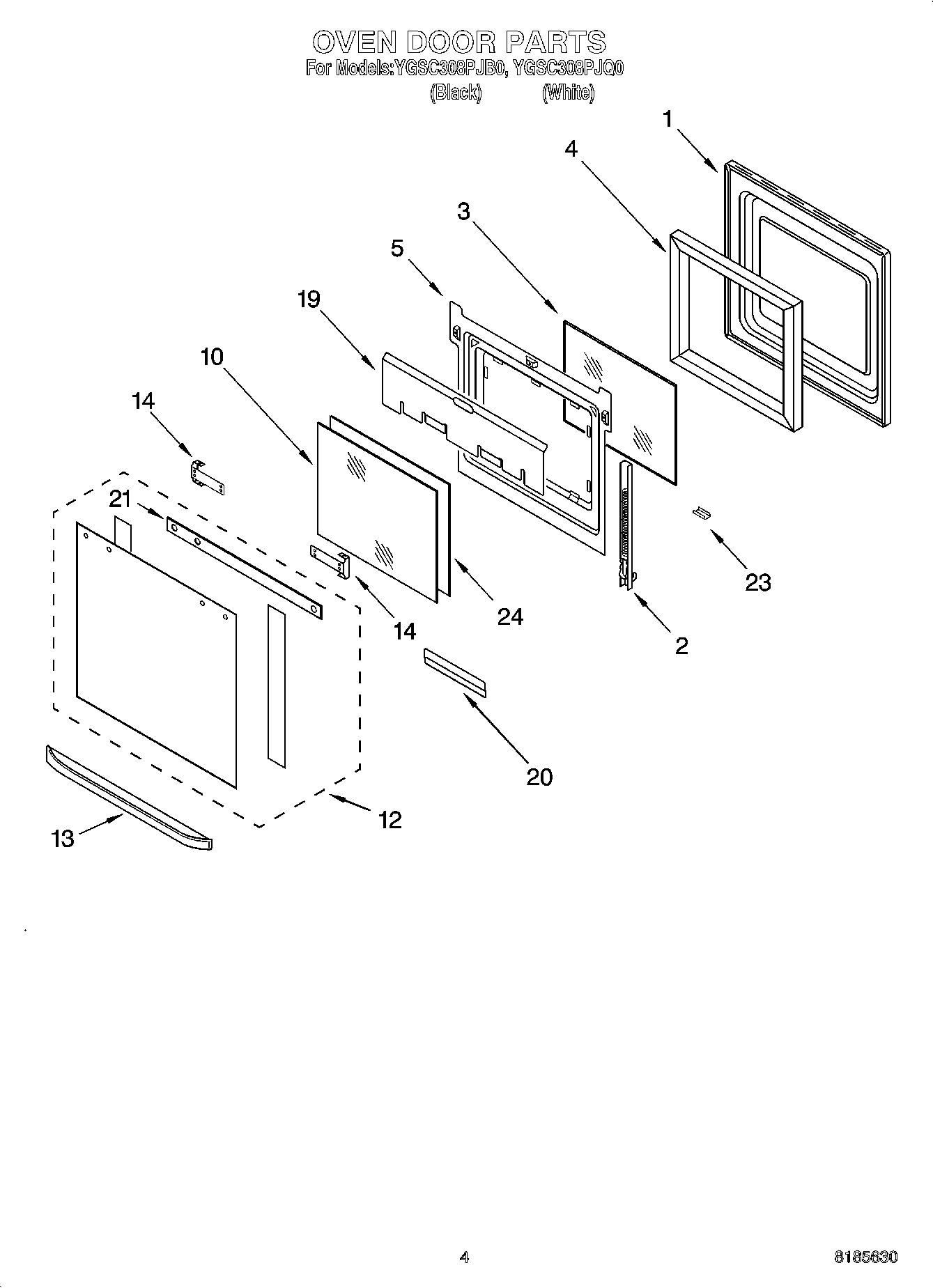 03 - OVEN DOOR PARTS