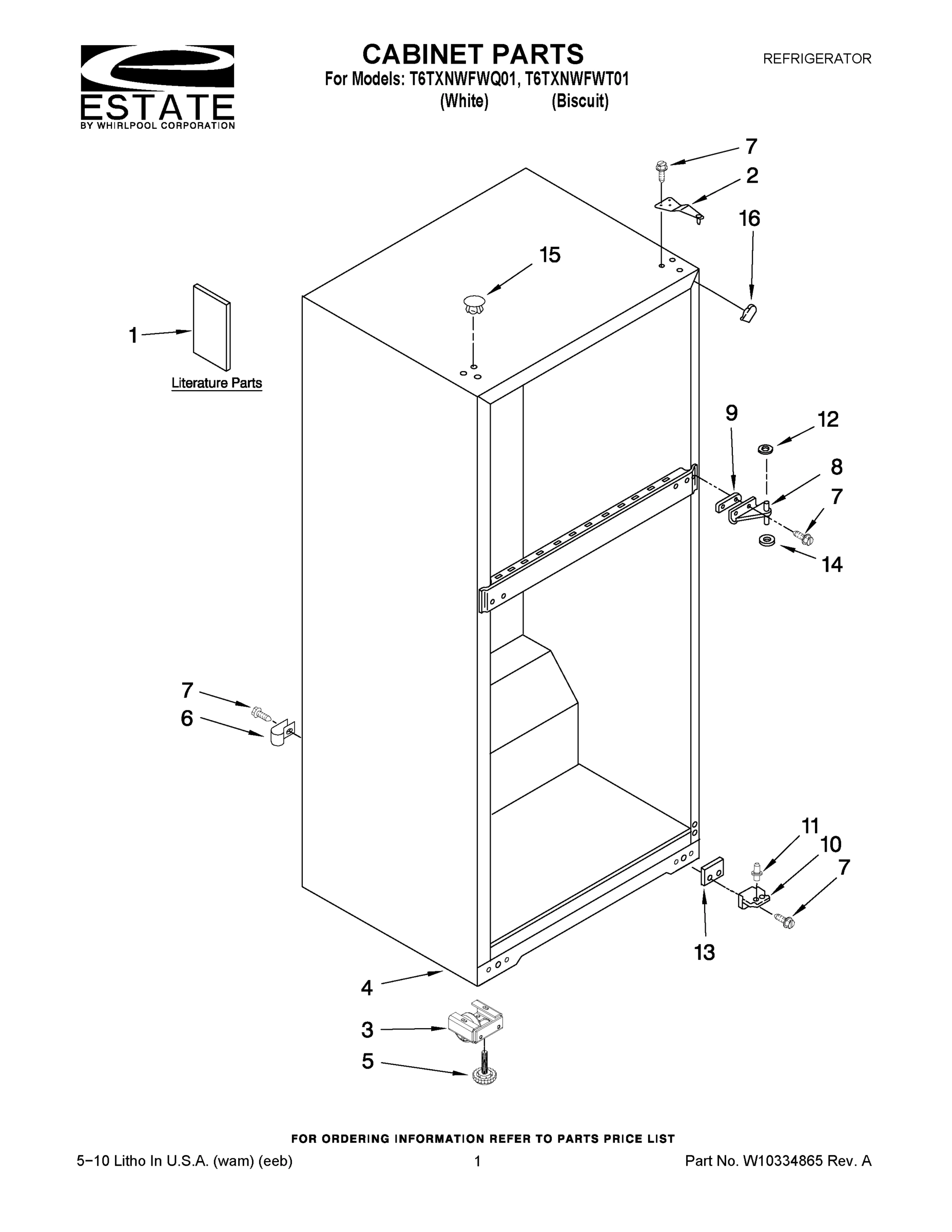 01 - CABINET PARTS