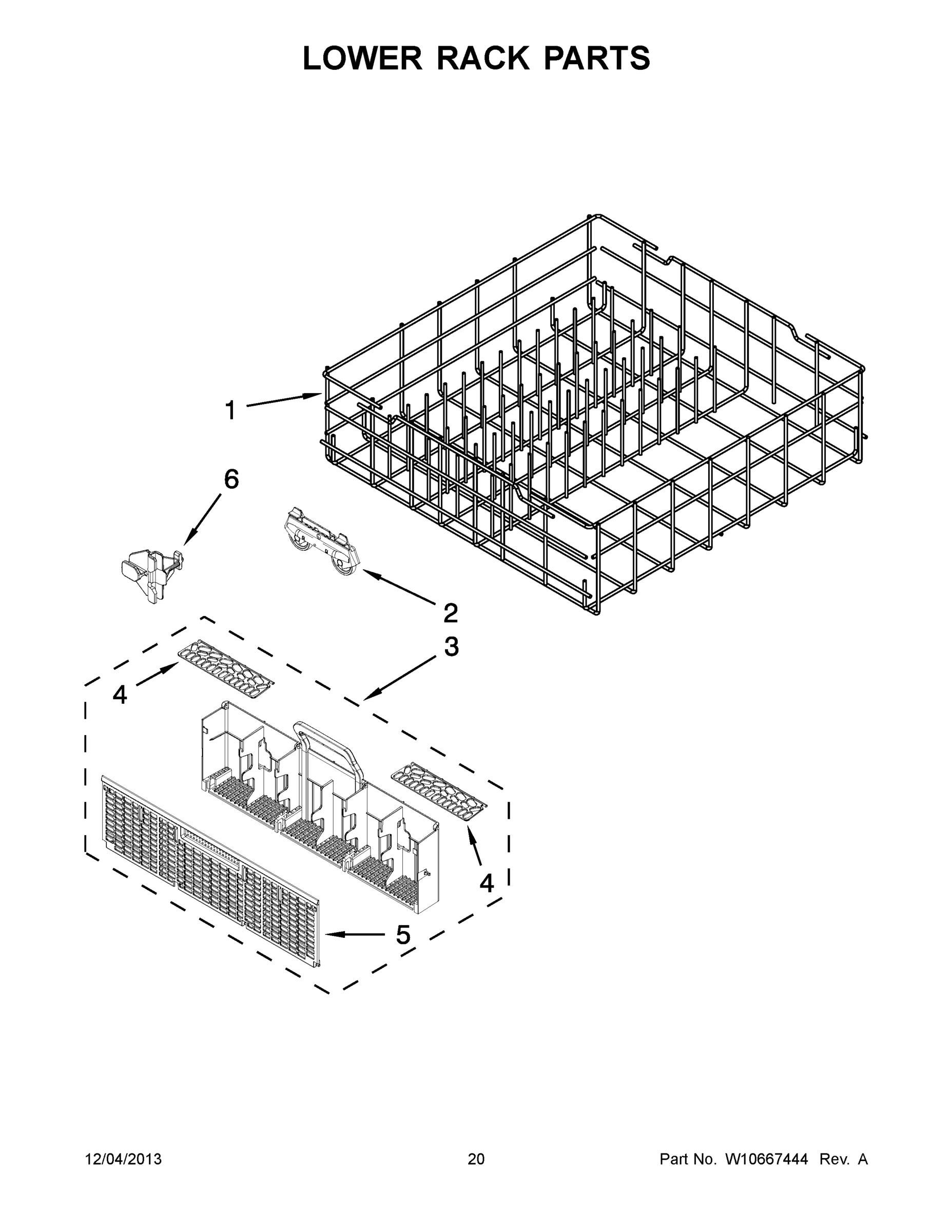 11 - LOWER RACK PARTS