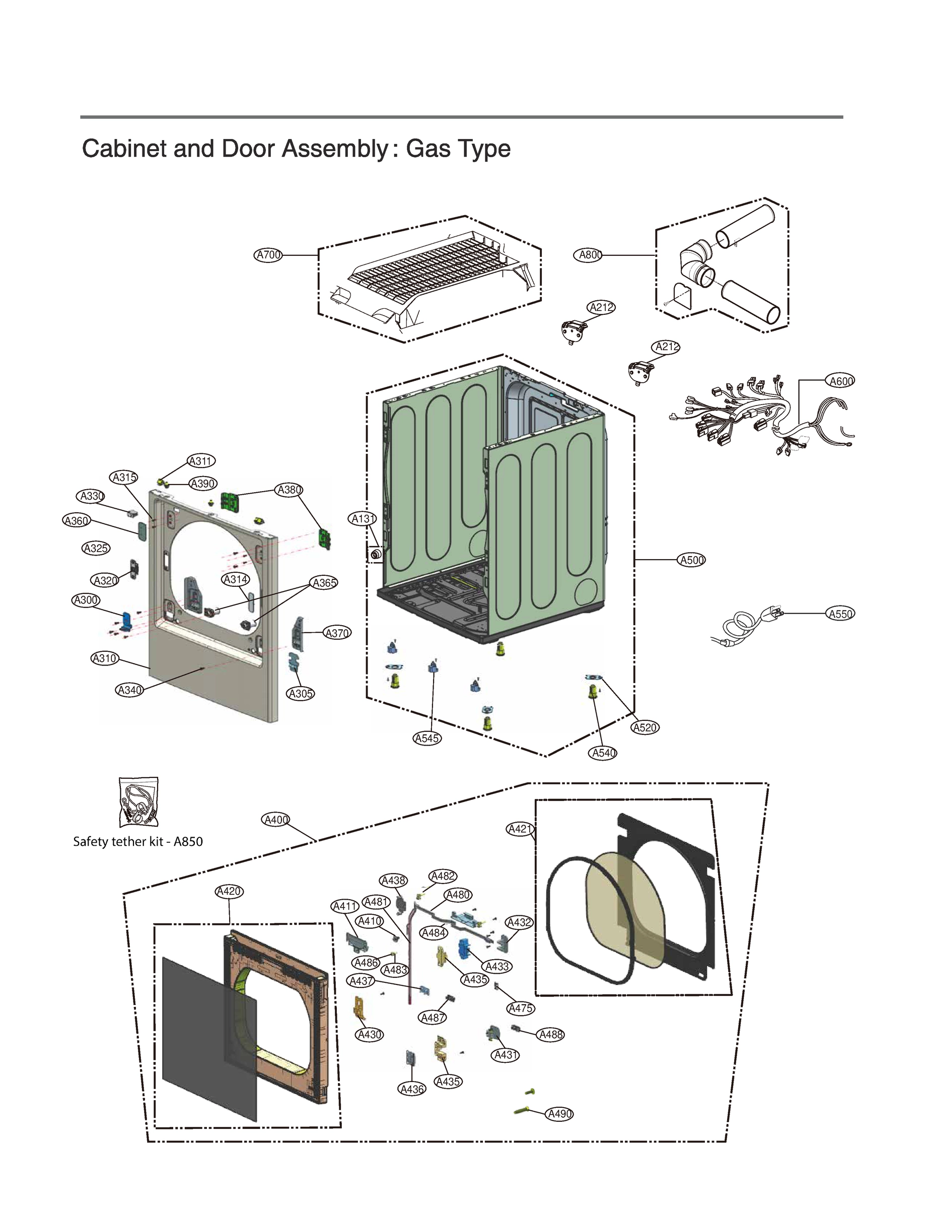 CABINET AND DOOR ASSEMBLY