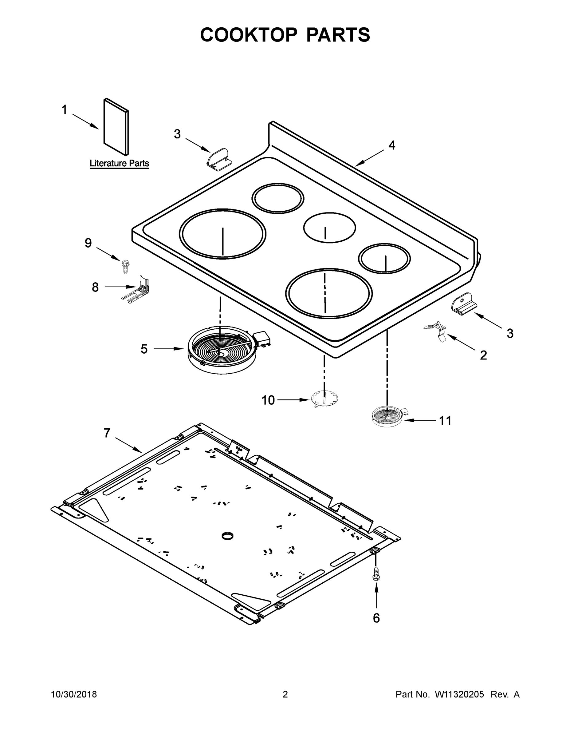 02 - COOKTOP PARTS