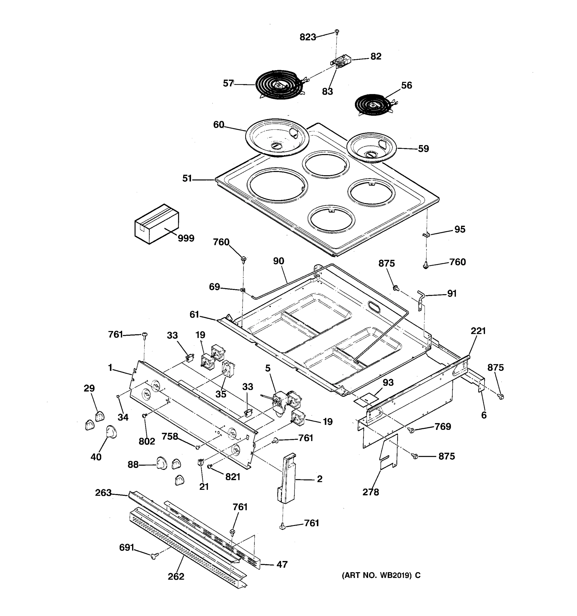 COOKTOP & CONTROL PANEL