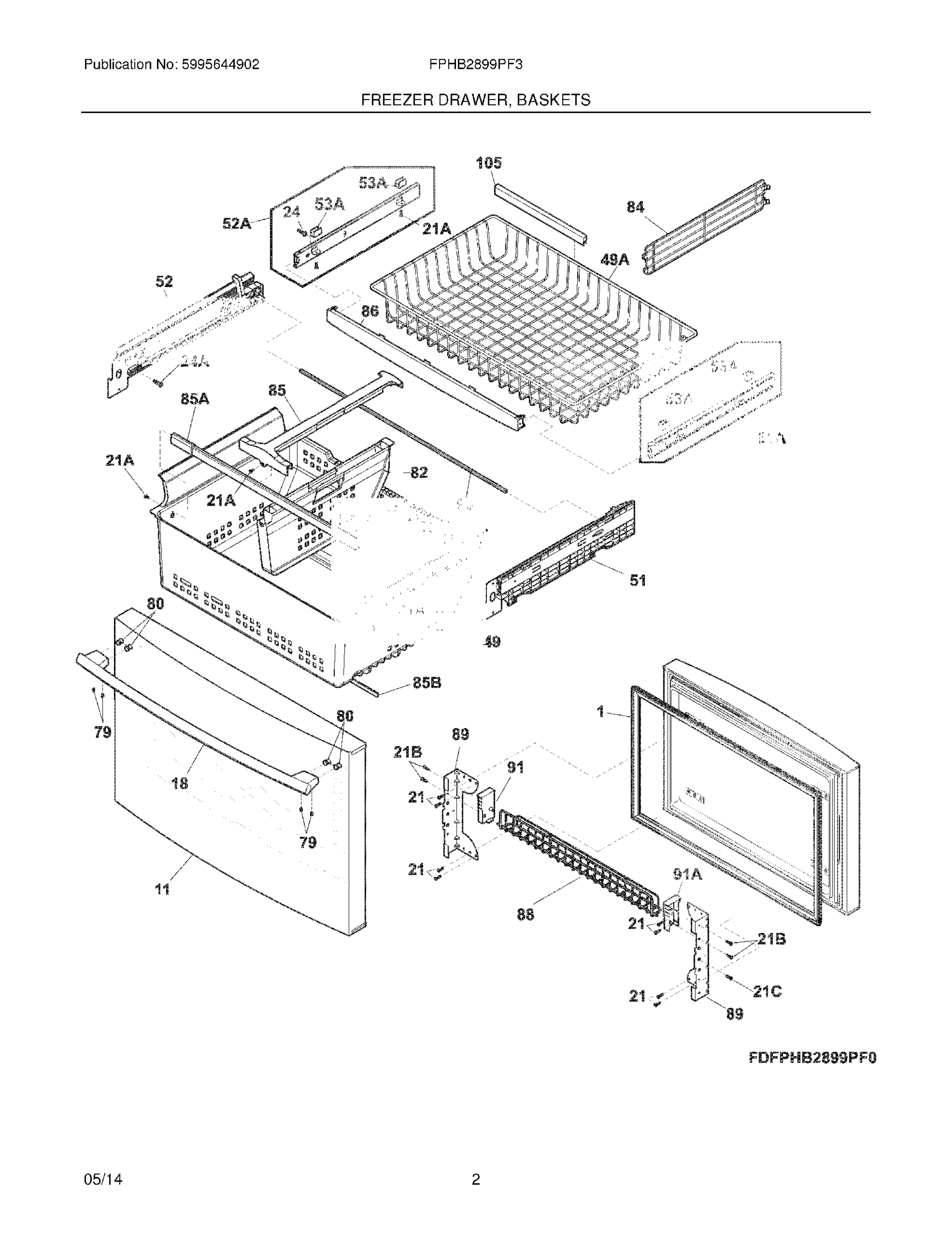 03 - FREEZER DRAWER, BASKETS