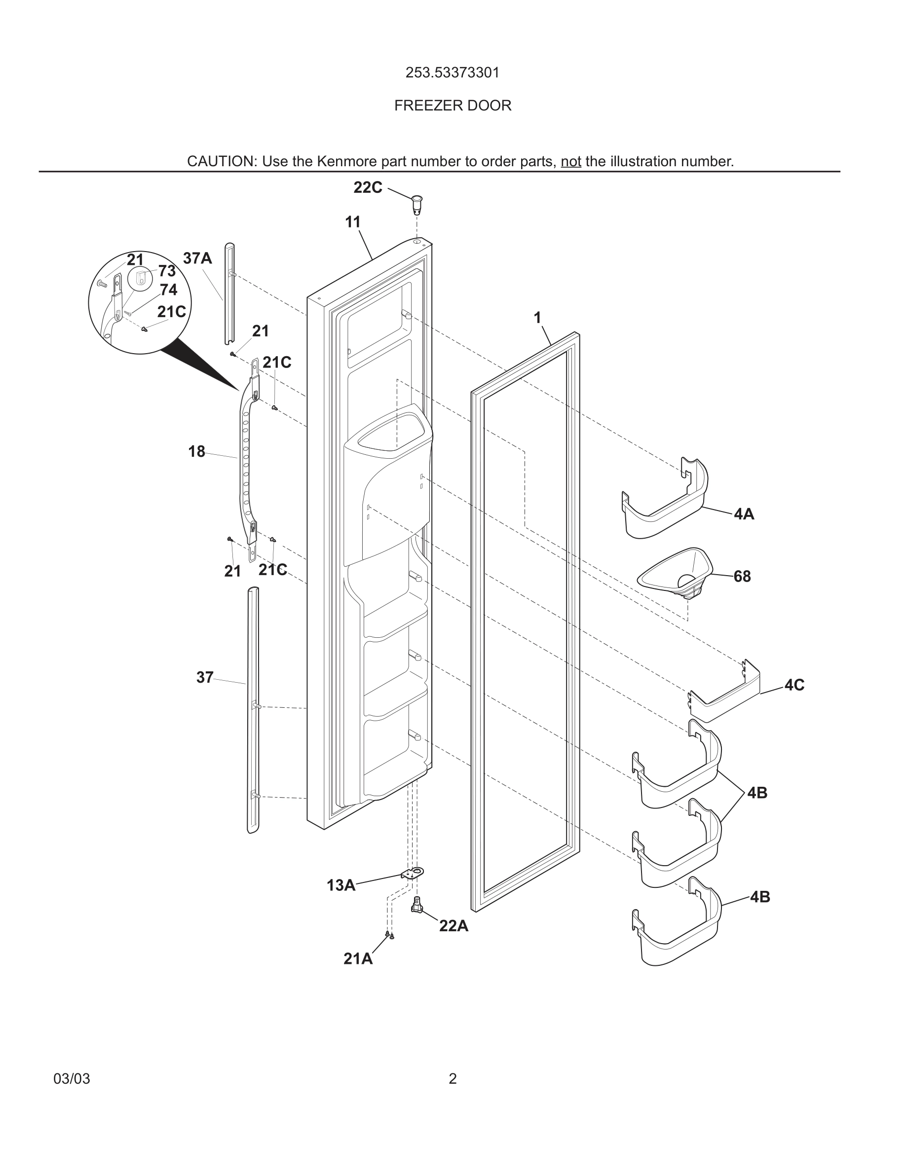 03 - FREEZER DOOR
