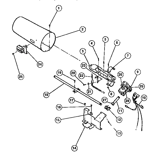 06 - GAS VALVE, BURNER ASSEMBLY, SENSOR