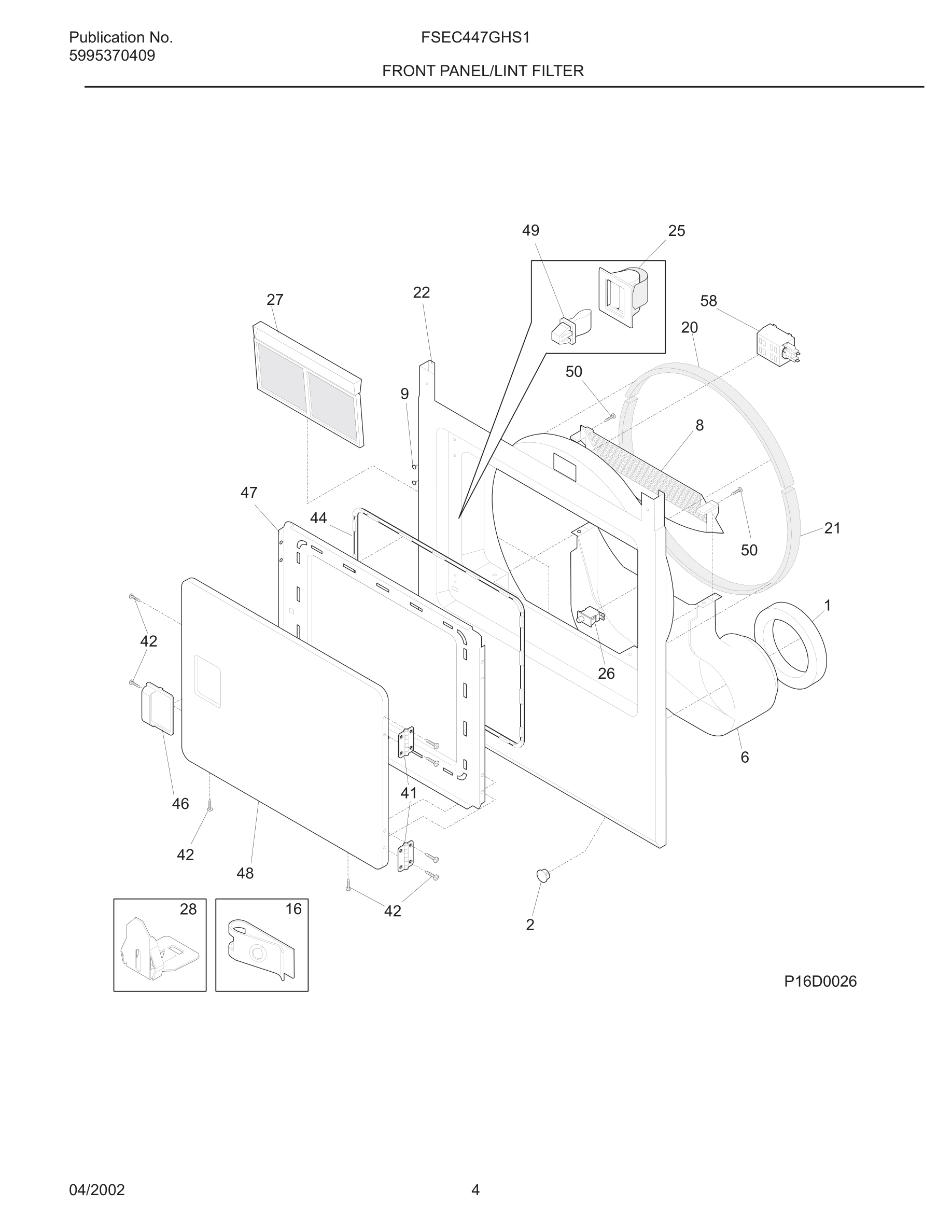 05 - FRONT PANEL/LINT FILTER