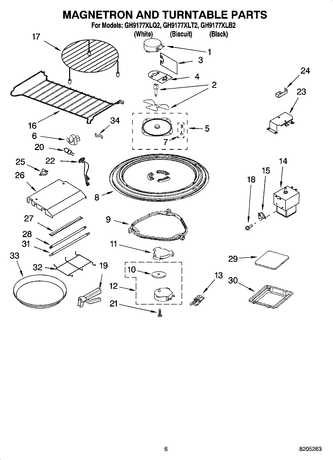 05 - MAGNETRON AND TURNTABLE PARTS