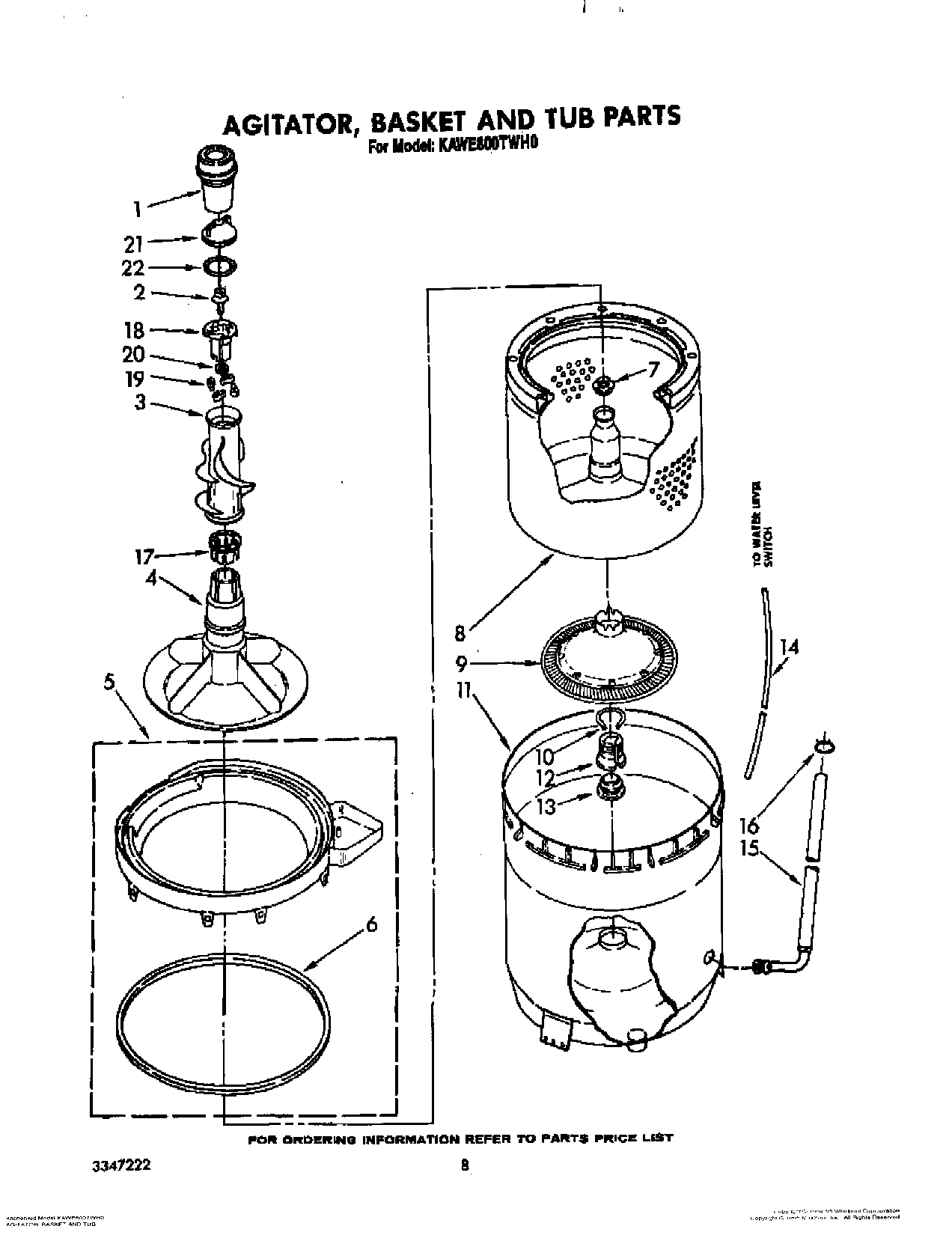 05 - AGITATOR, BASKET AND TUB