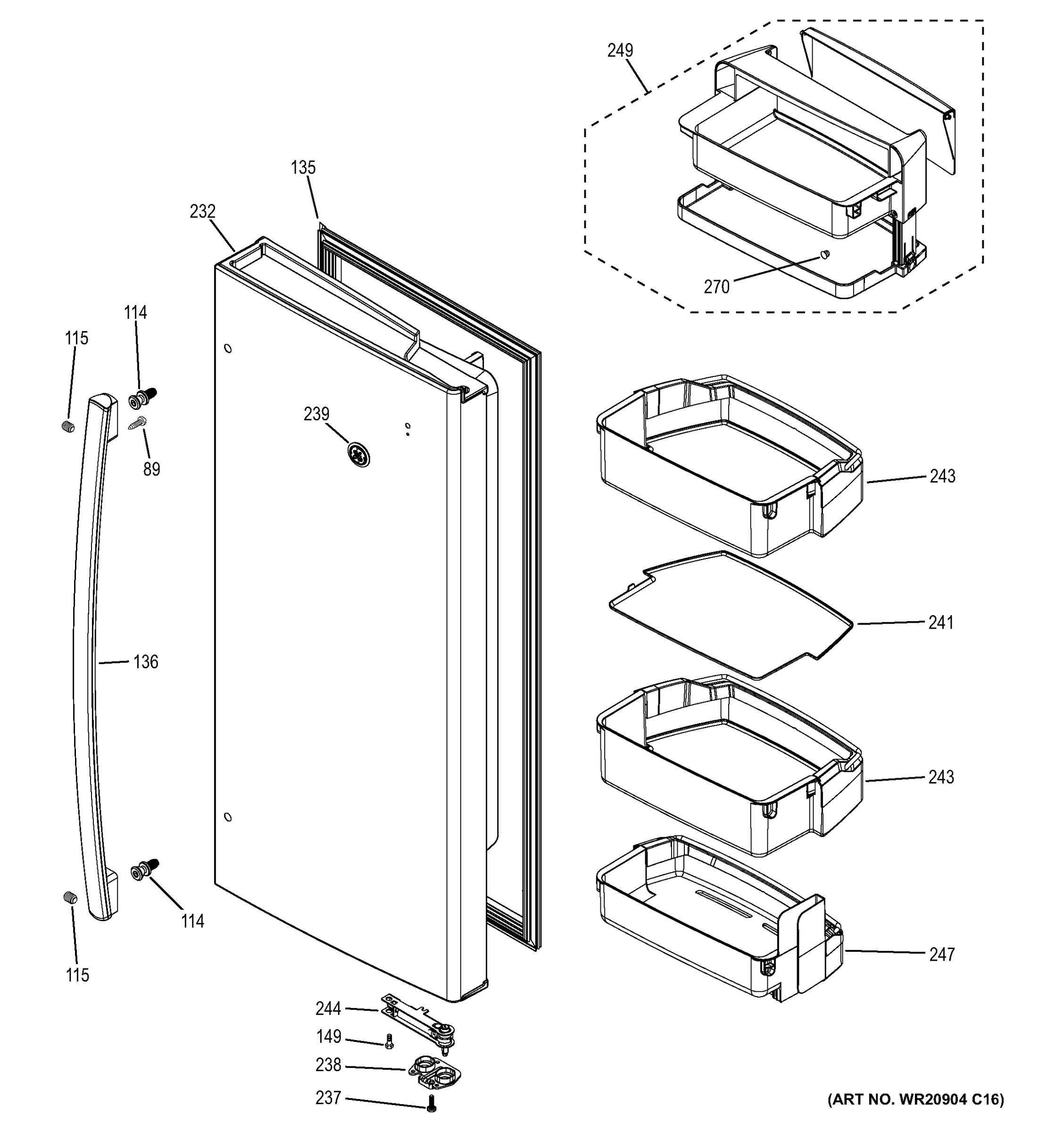 FRESH FOOD DOOR - RH