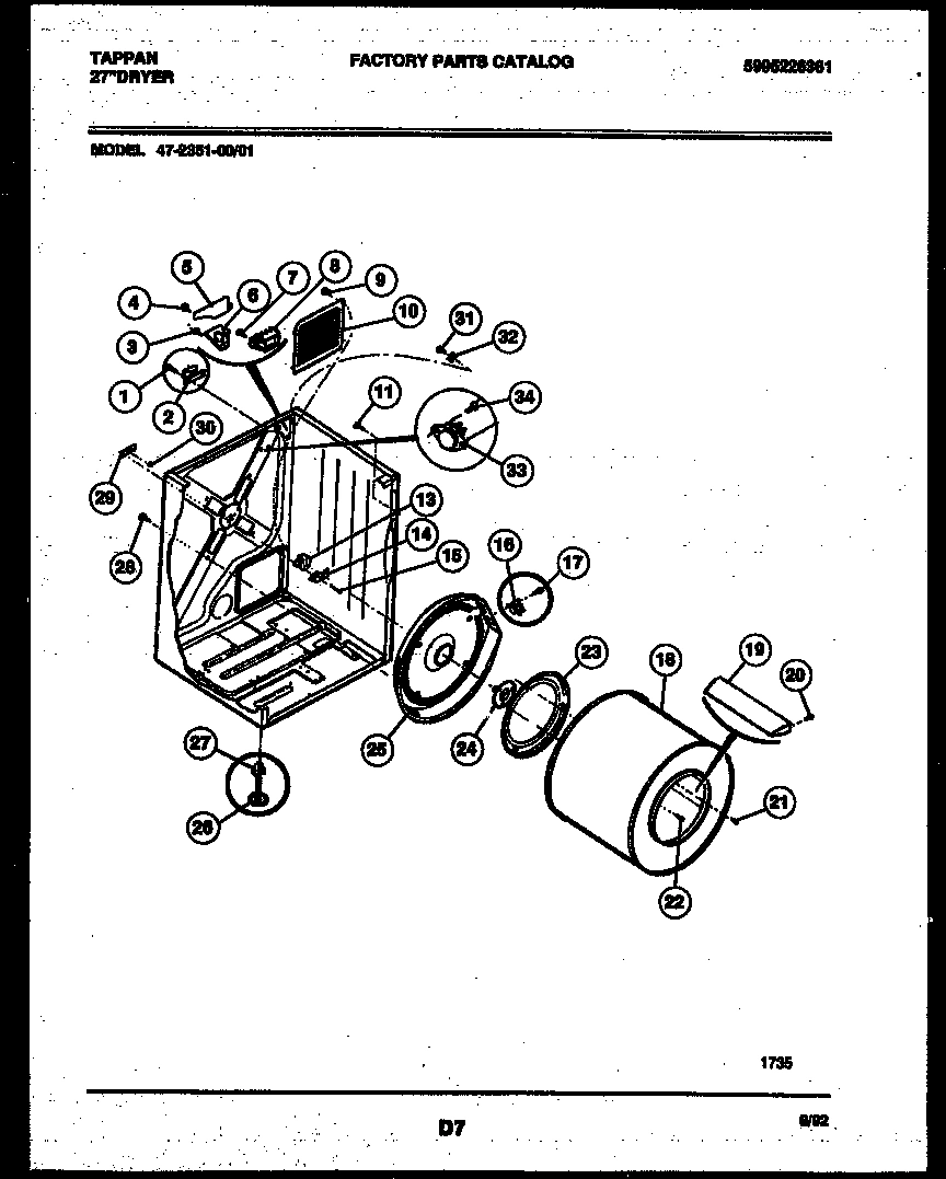 02 - CABINET AND COMPONENT PARTS