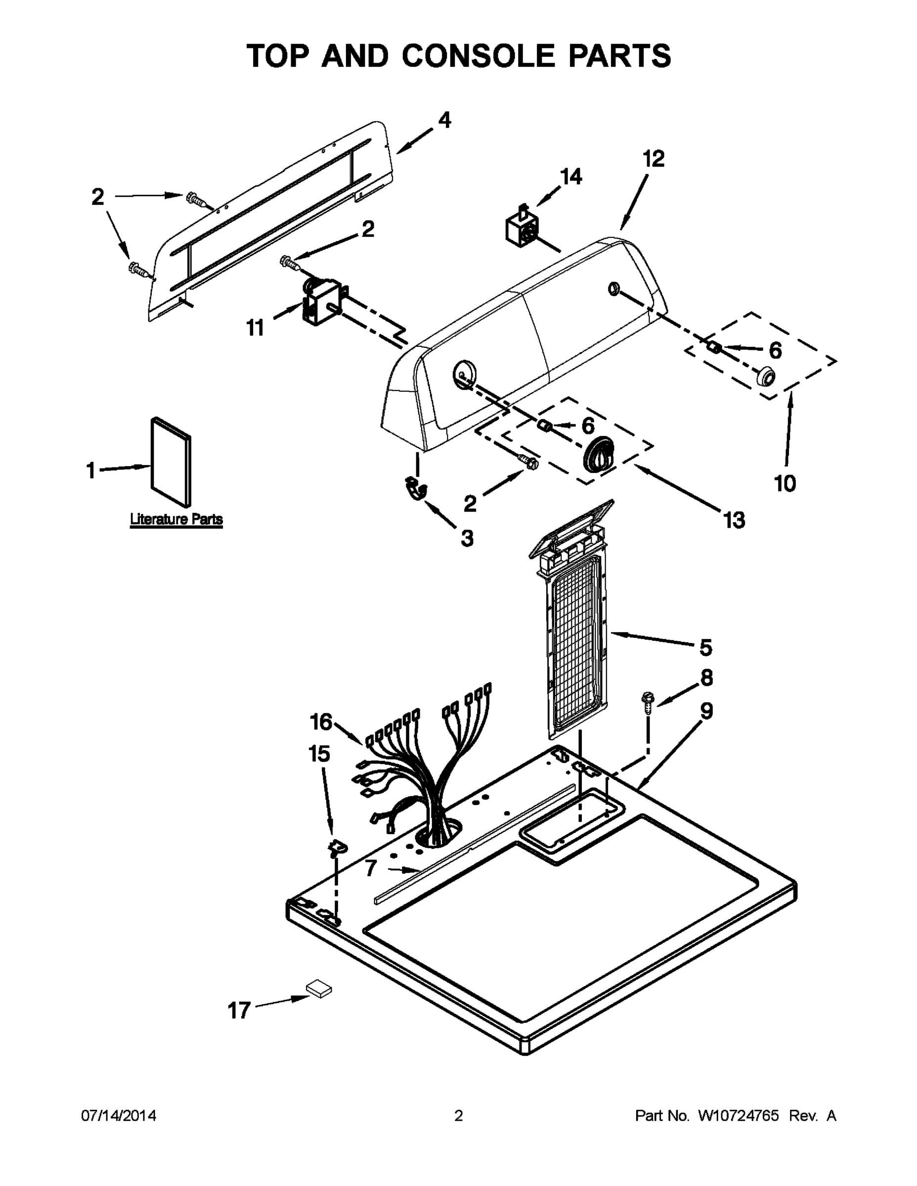 02 - TOP AND CONSOLE PARTS