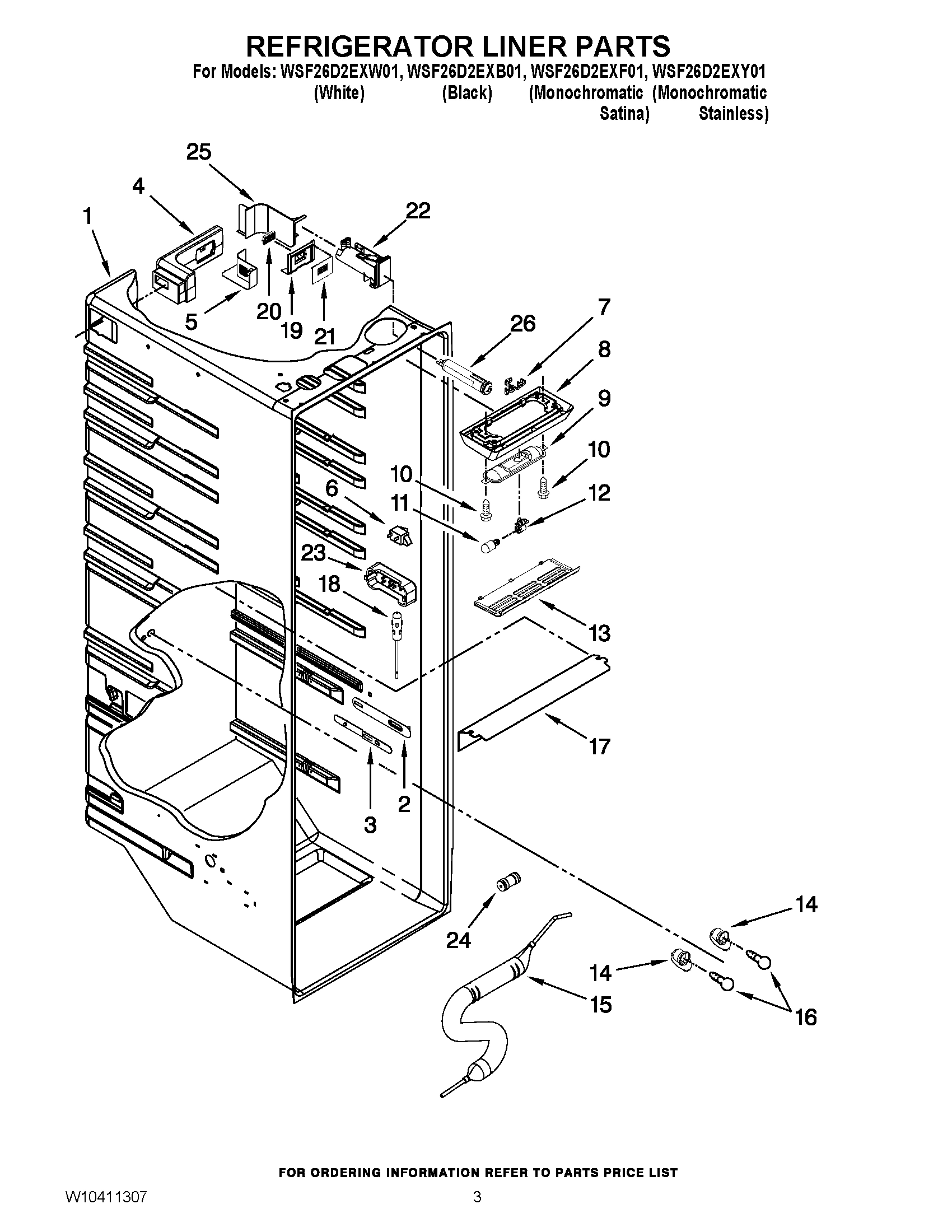 02 - REFRIGERATOR LINER PARTS