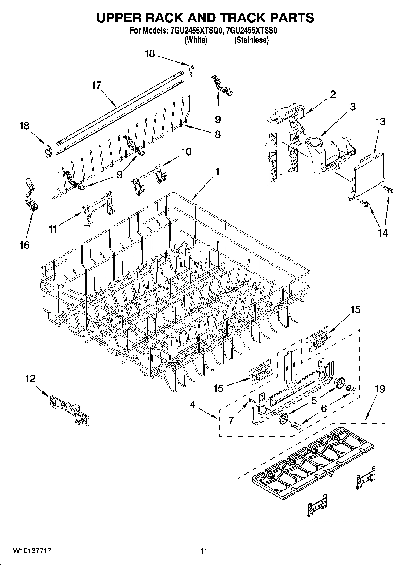 09 - UPPER RACK AND TRACK PARTS