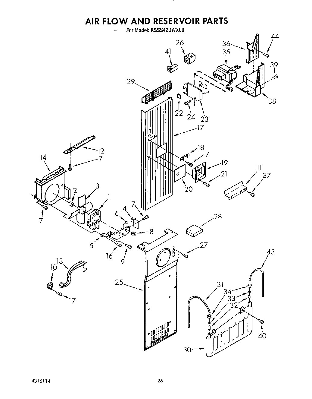 16 - AIR FLOW AND RESERVOIR
