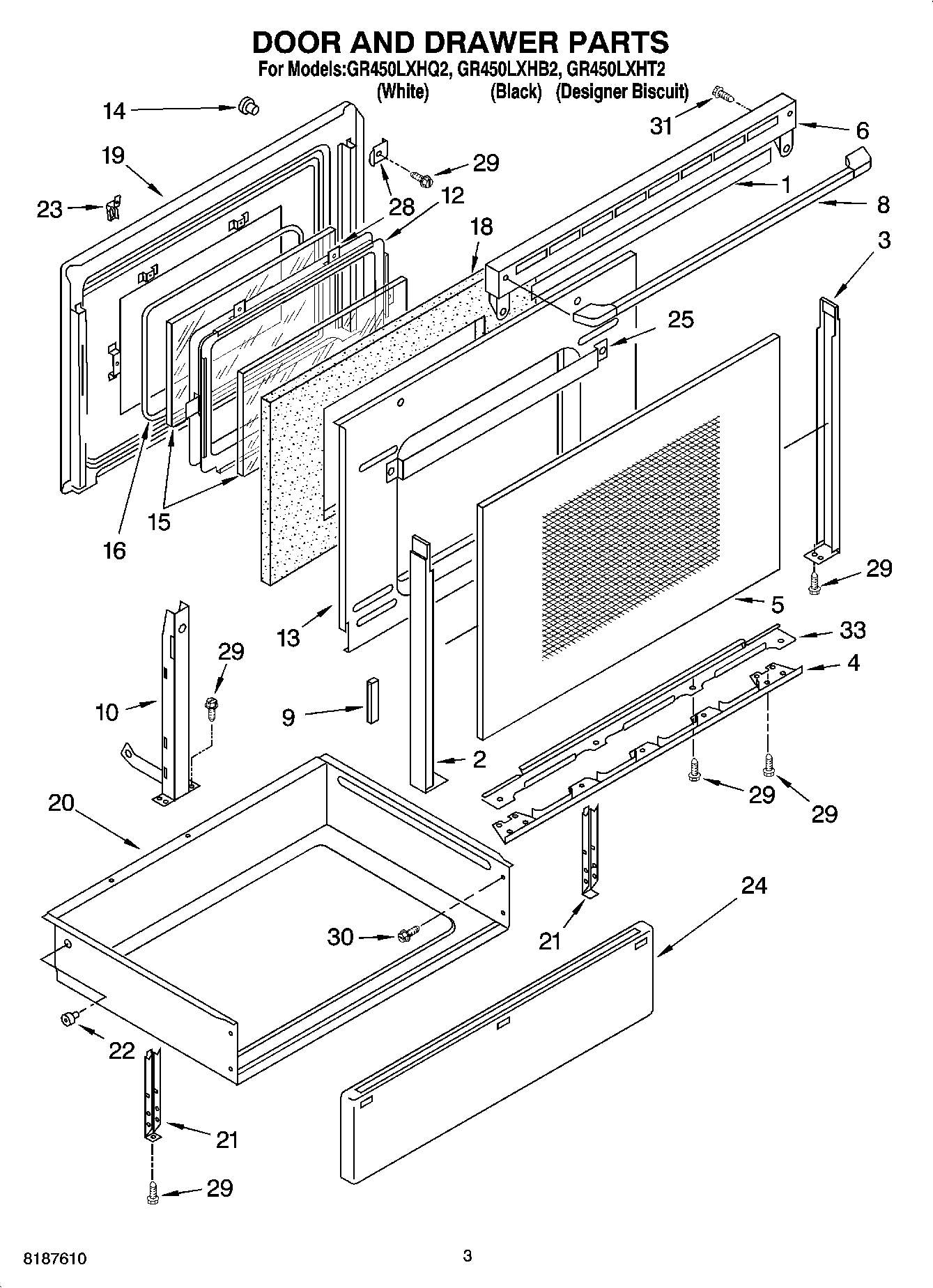 03 - DOOR AND DRAWER PARTS