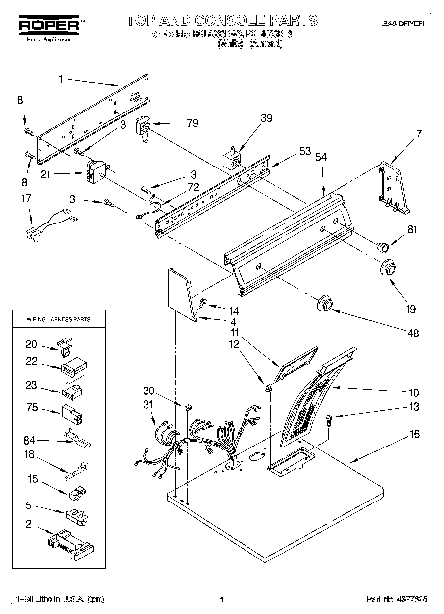01 - TOP AND CONSOLE, LIT/OPTIONAL
