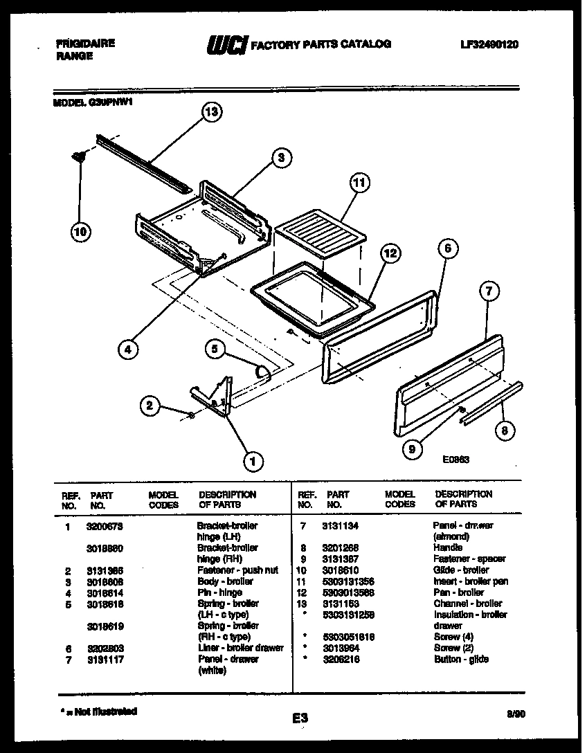 05 - BROILER DRAWER PARTS
