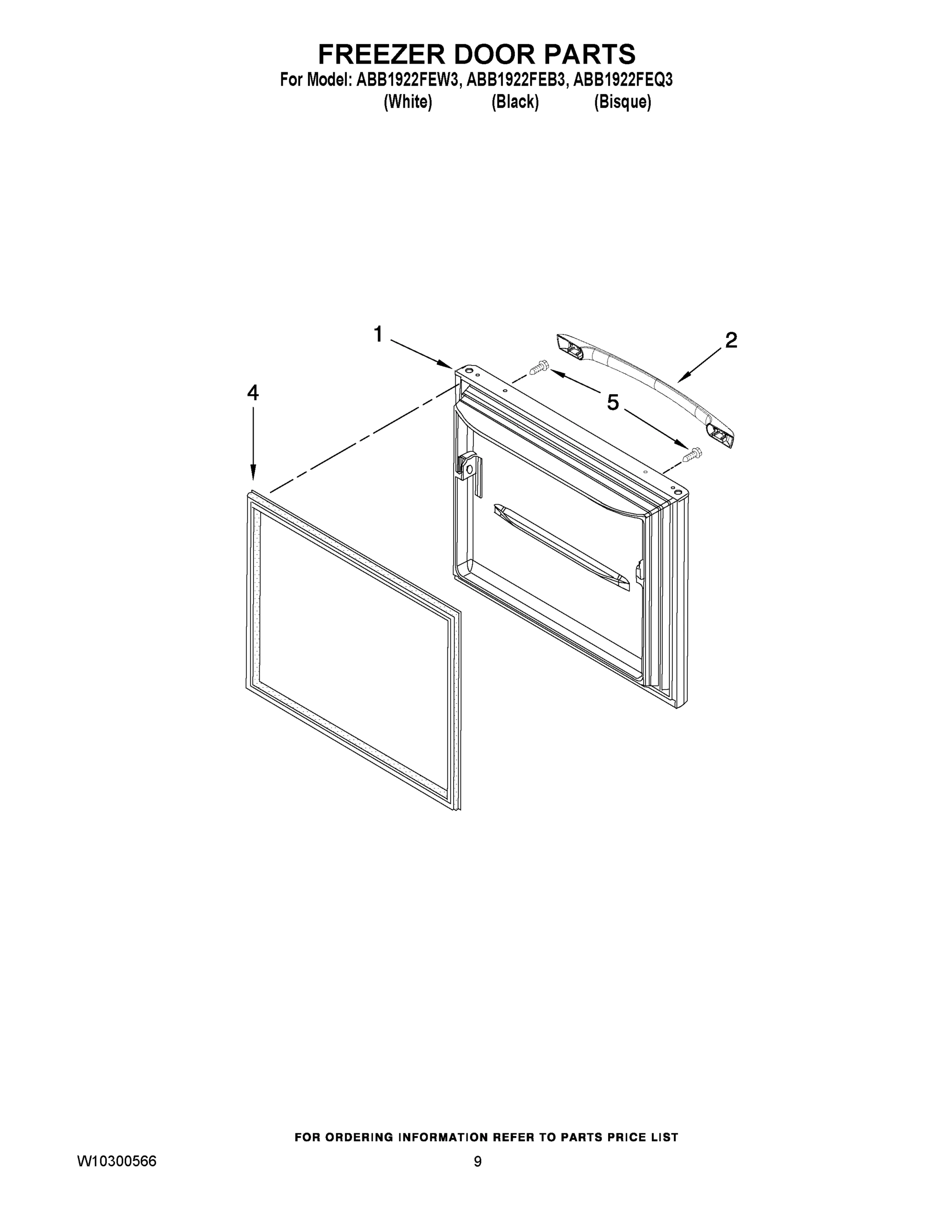 05 - FREEZER DOOR PARTS