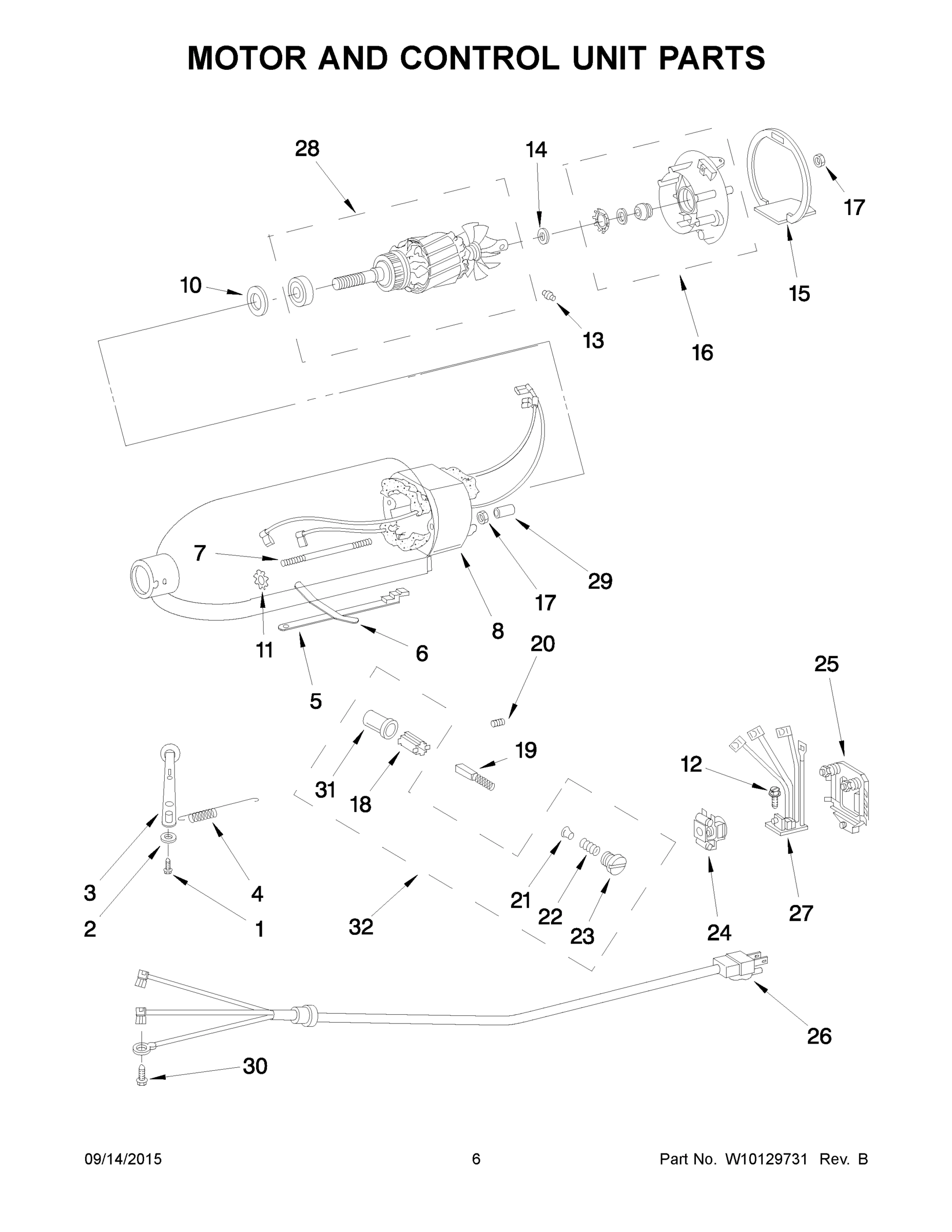04 - MOTOR AND CONTROL UNIT PARTS