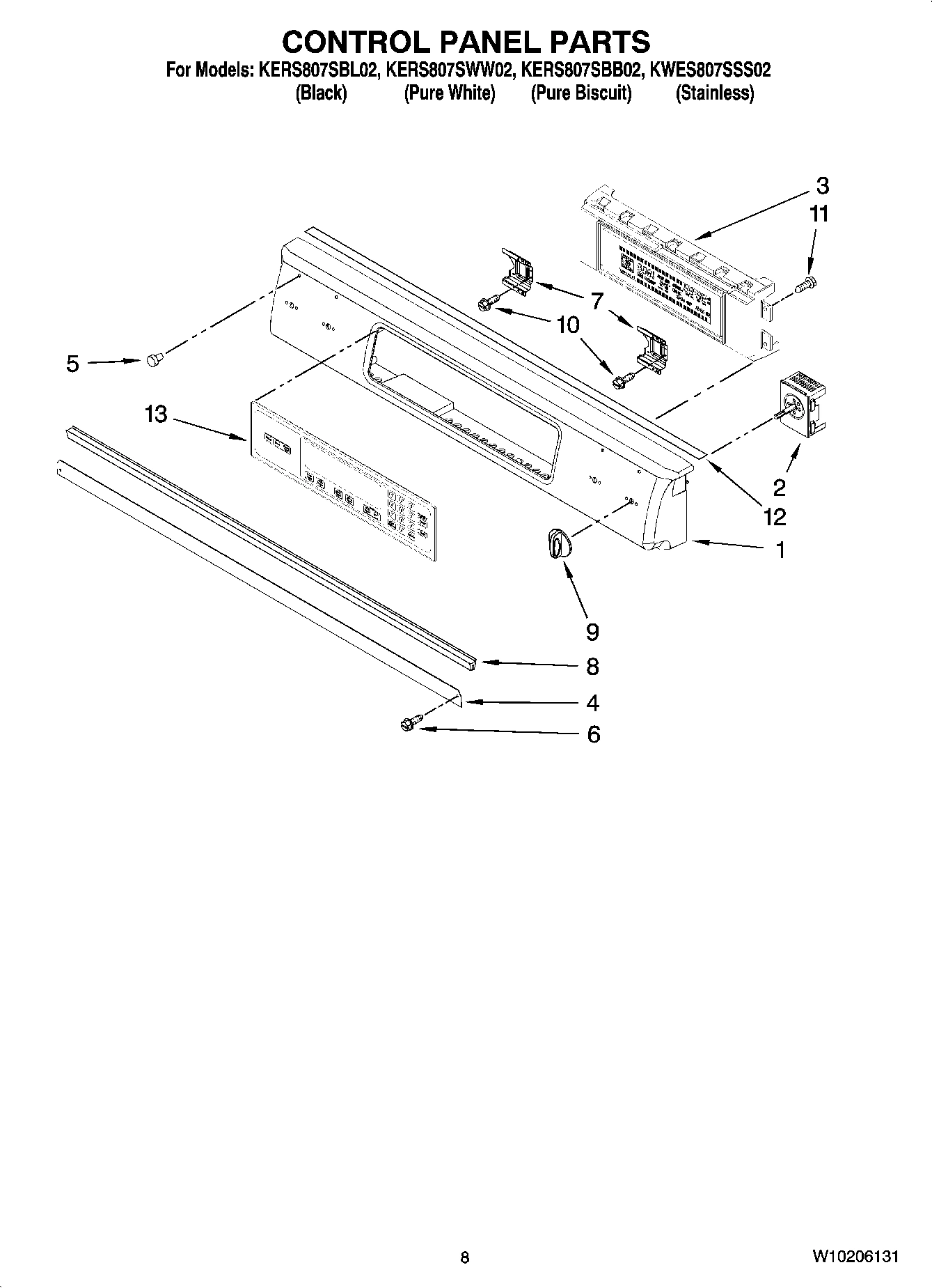 05 - CONTROL PANEL PARTS