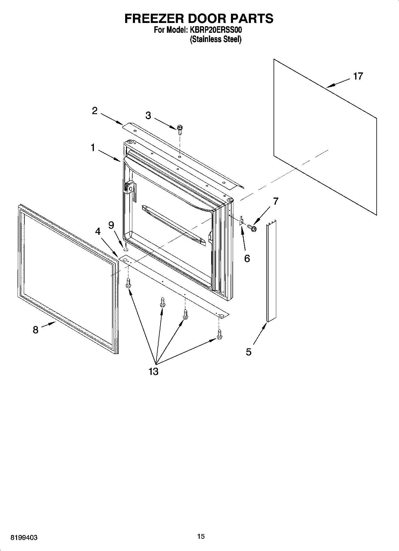 08 - FREEZER DOOR PARTS, OPTIONAL PARTS