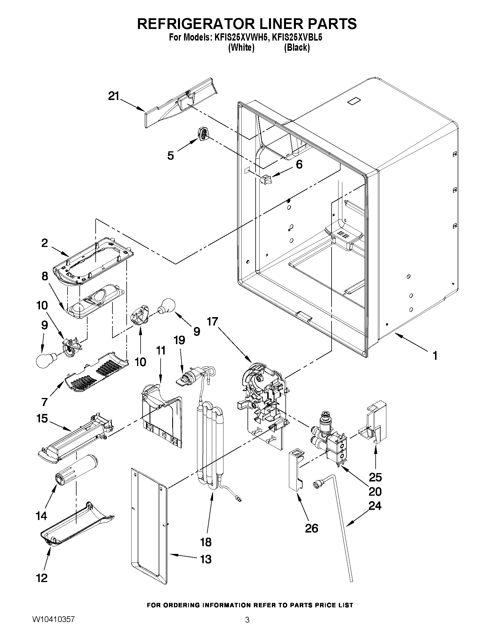 02 - REFRIGERATOR LINER PARTS