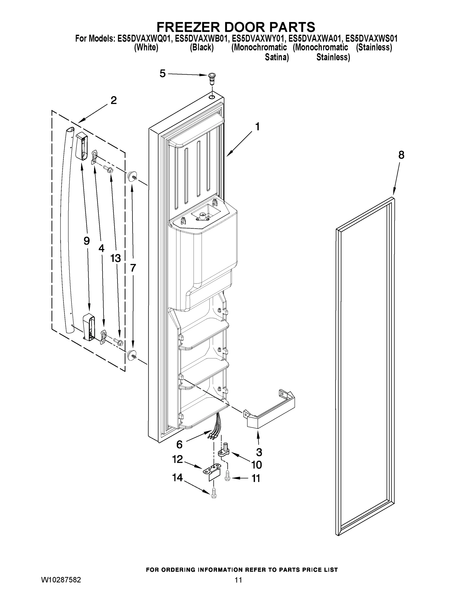 07 - FREEZER DOOR PARTS