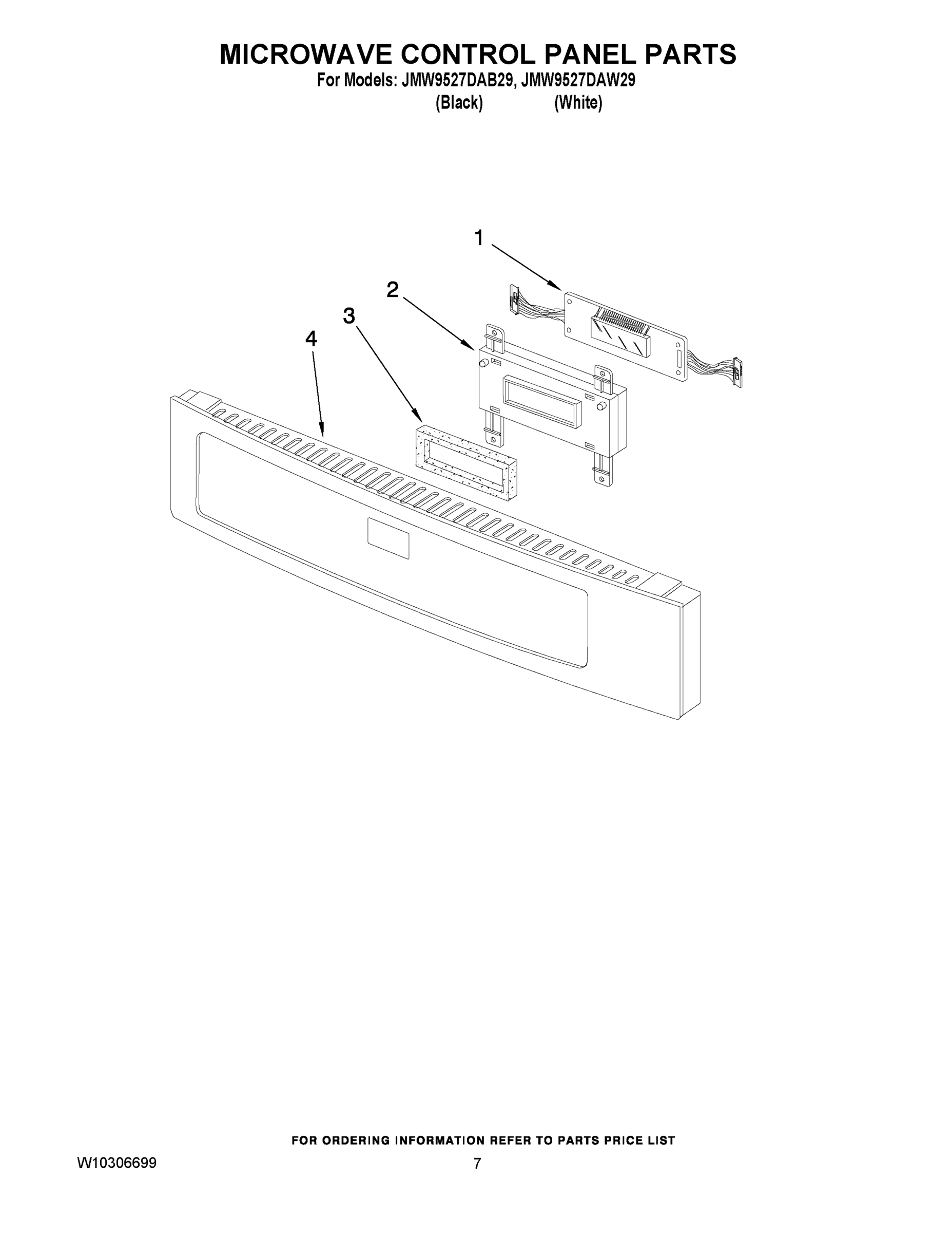 05 - MICROWAVE CONTROL PANEL PARTS