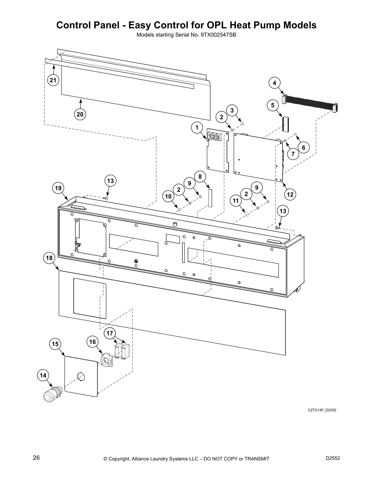 Control Panel - Easy Control for OPL Heat Pump Models