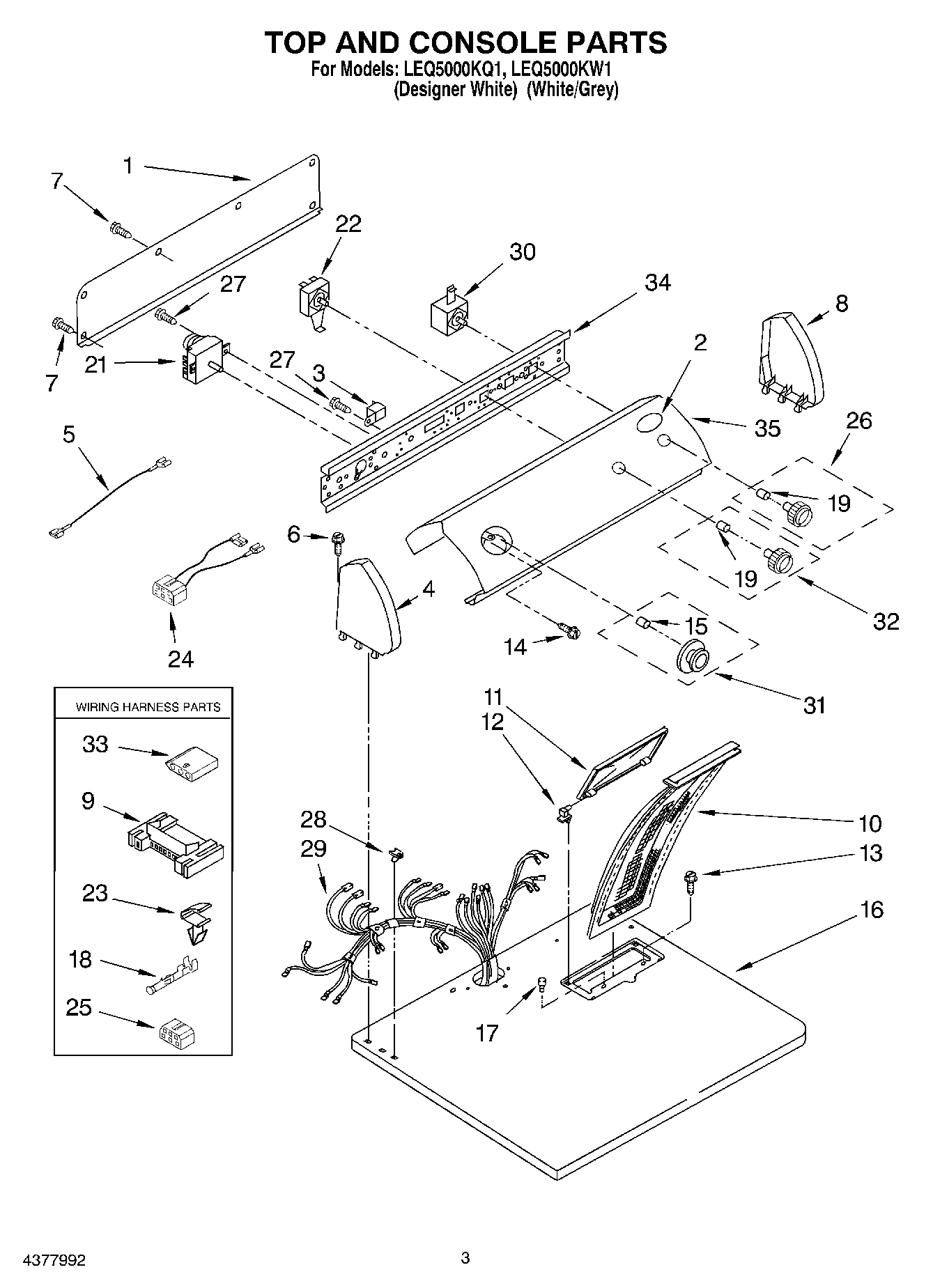 02 - TOP AND CONSOLE PARTS