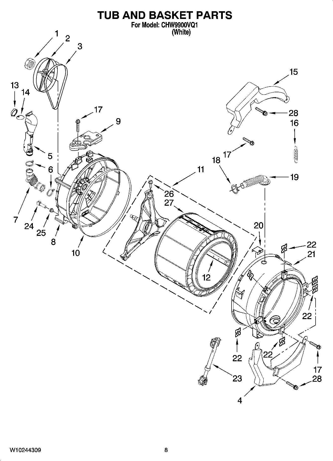 06 - TUB AND BASKET PARTS