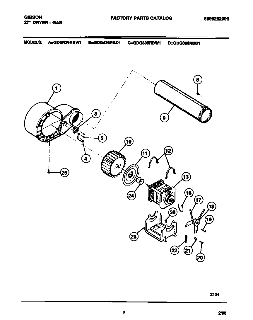 05 - MOTOR, FAN HSG., EXHAUST DUCT