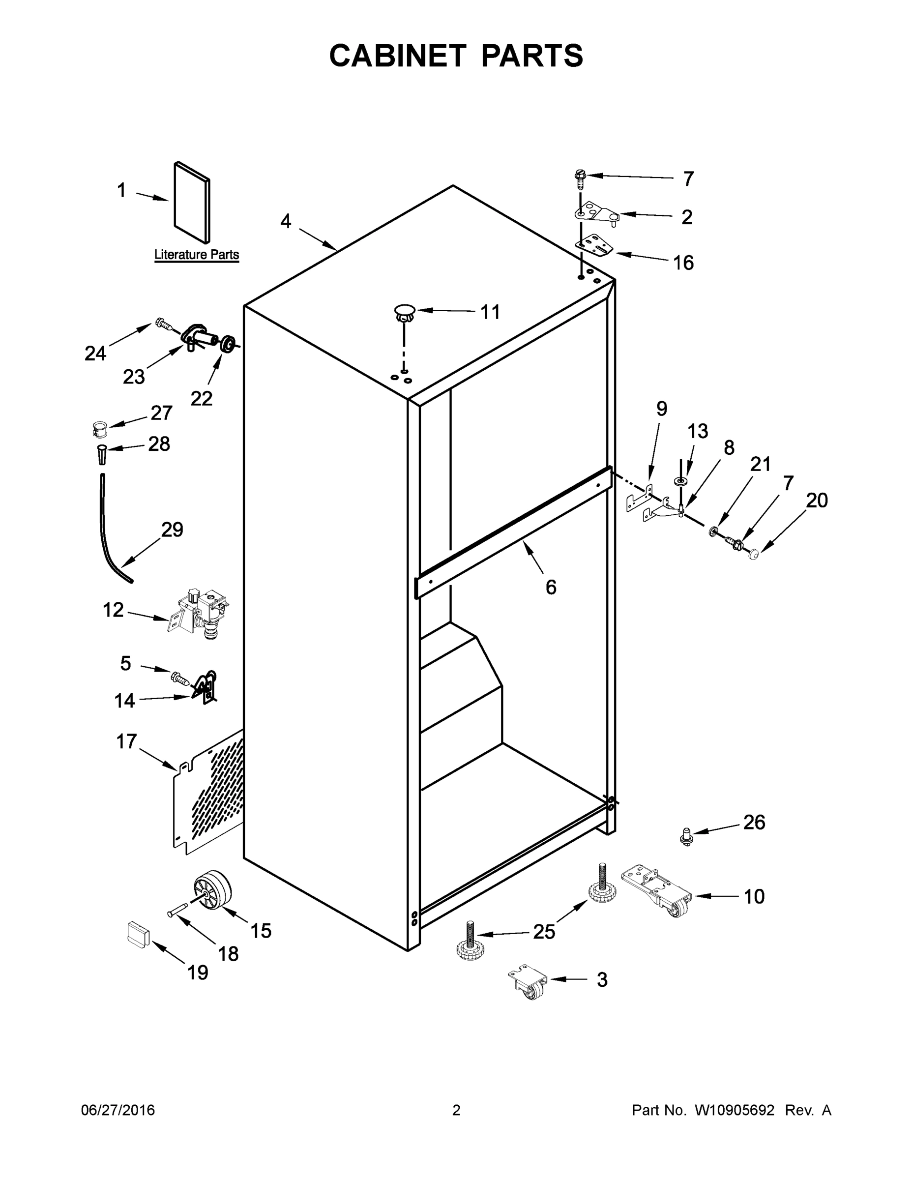 02 - CABINET PARTS